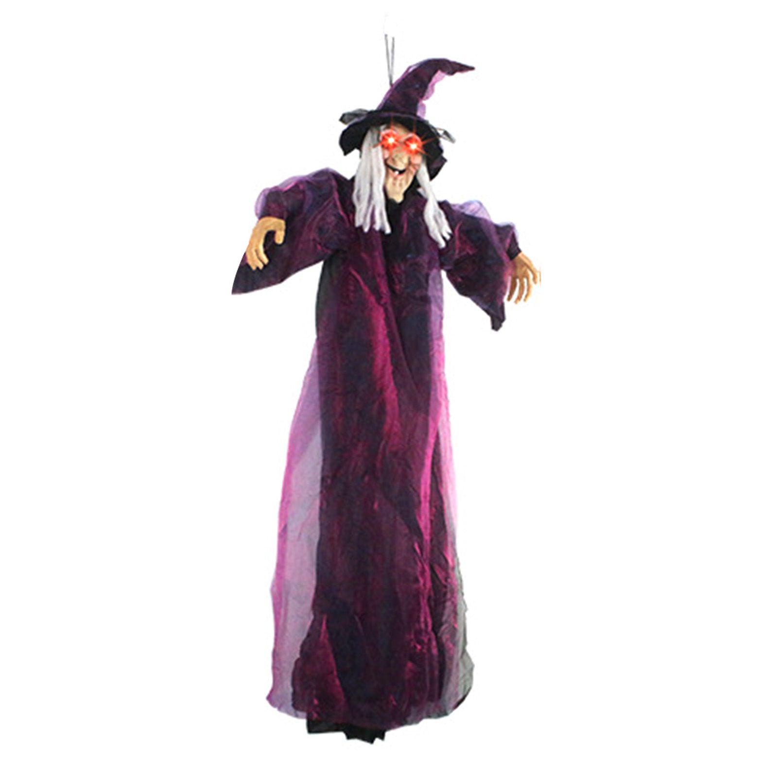 Hanging Witches Decor Voice Control Glowing Screaming Fabric Hanging Horror view 4
