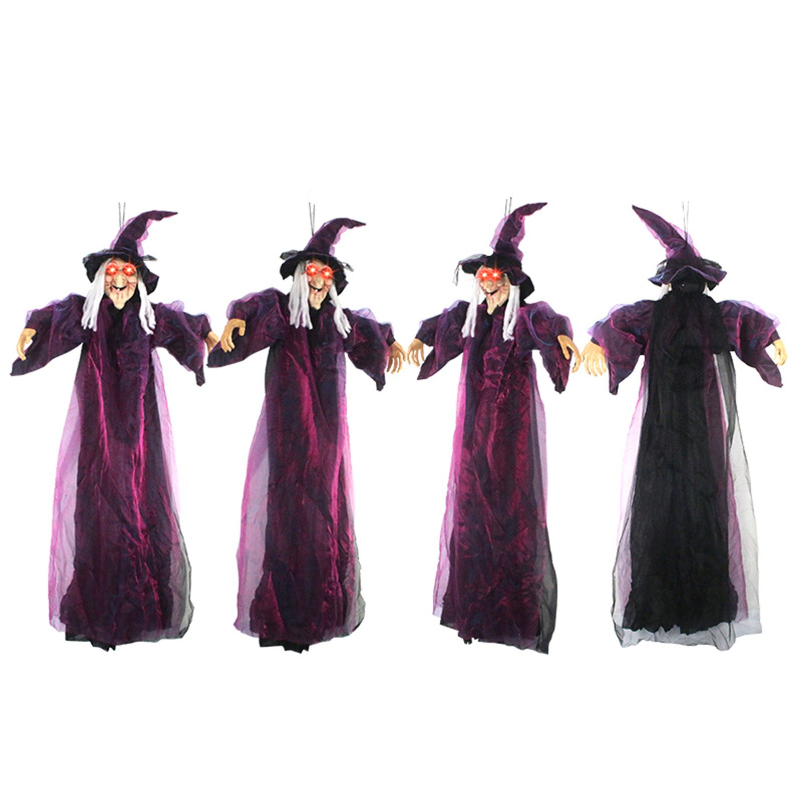 Hanging Witches Decor Voice Control Glowing Screaming Fabric Hanging Horror view 7