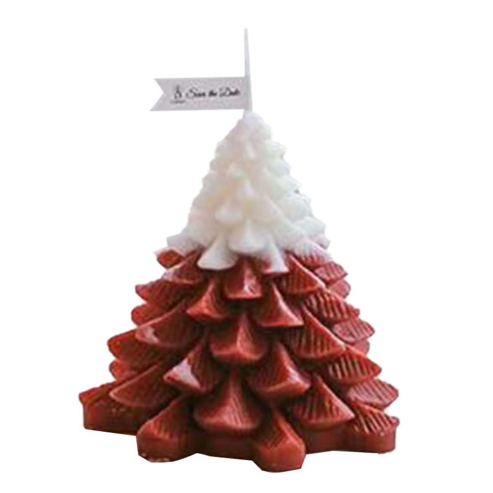 Xmas Tree Flameless Candle Scented Decorative Aromatherapy Candle for Living — image 1