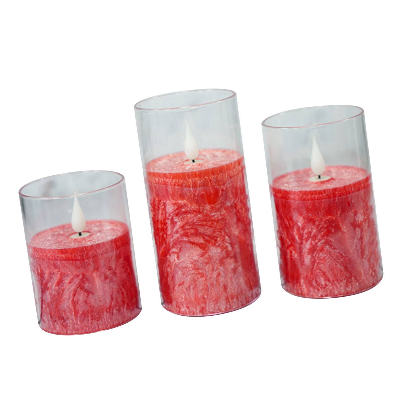 3PCS Flickering Flameless Candles Realistic LED Candles with Remote Control view 3