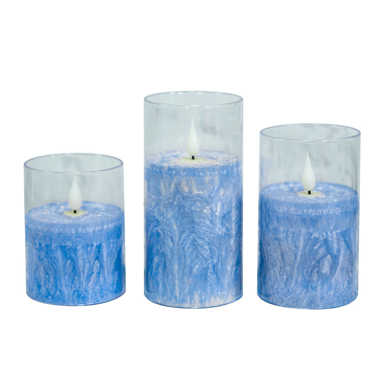 3PCS Flickering Flameless Candles Realistic LED Candles with Remote Control view 2