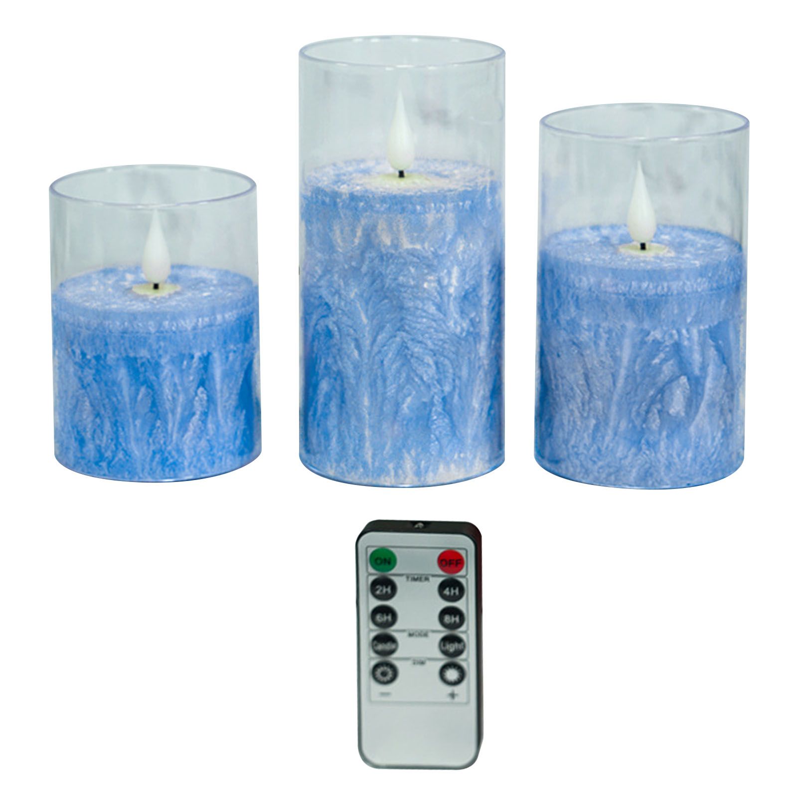 3PCS Flickering Flameless Candles Realistic LED Candles with Remote Control view 3