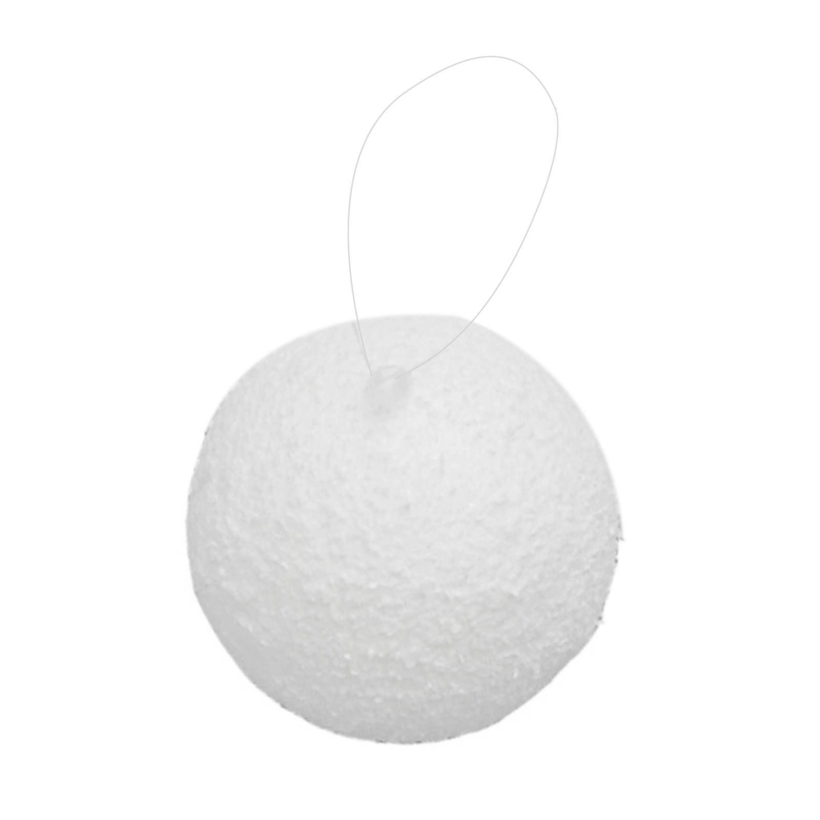 6PCS 3.94in Xmas Tree Ball Ornaments Foam Snowy Ball Ornaments Hanging view 4