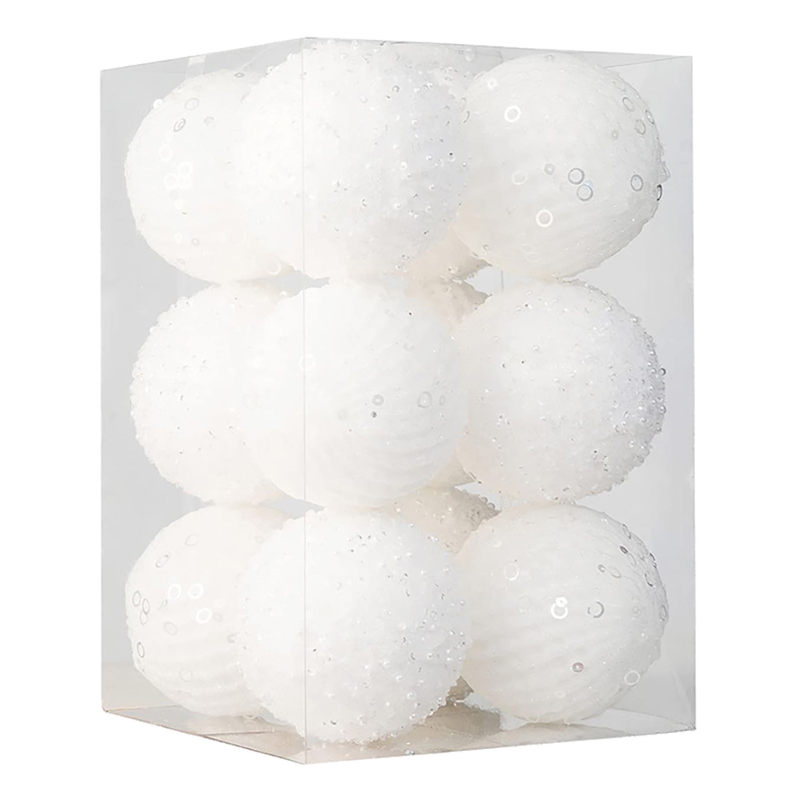 12pcs Xmas Ball Ornament Creative Lightweight Foam Xmas Tree Decorative Ball view 3