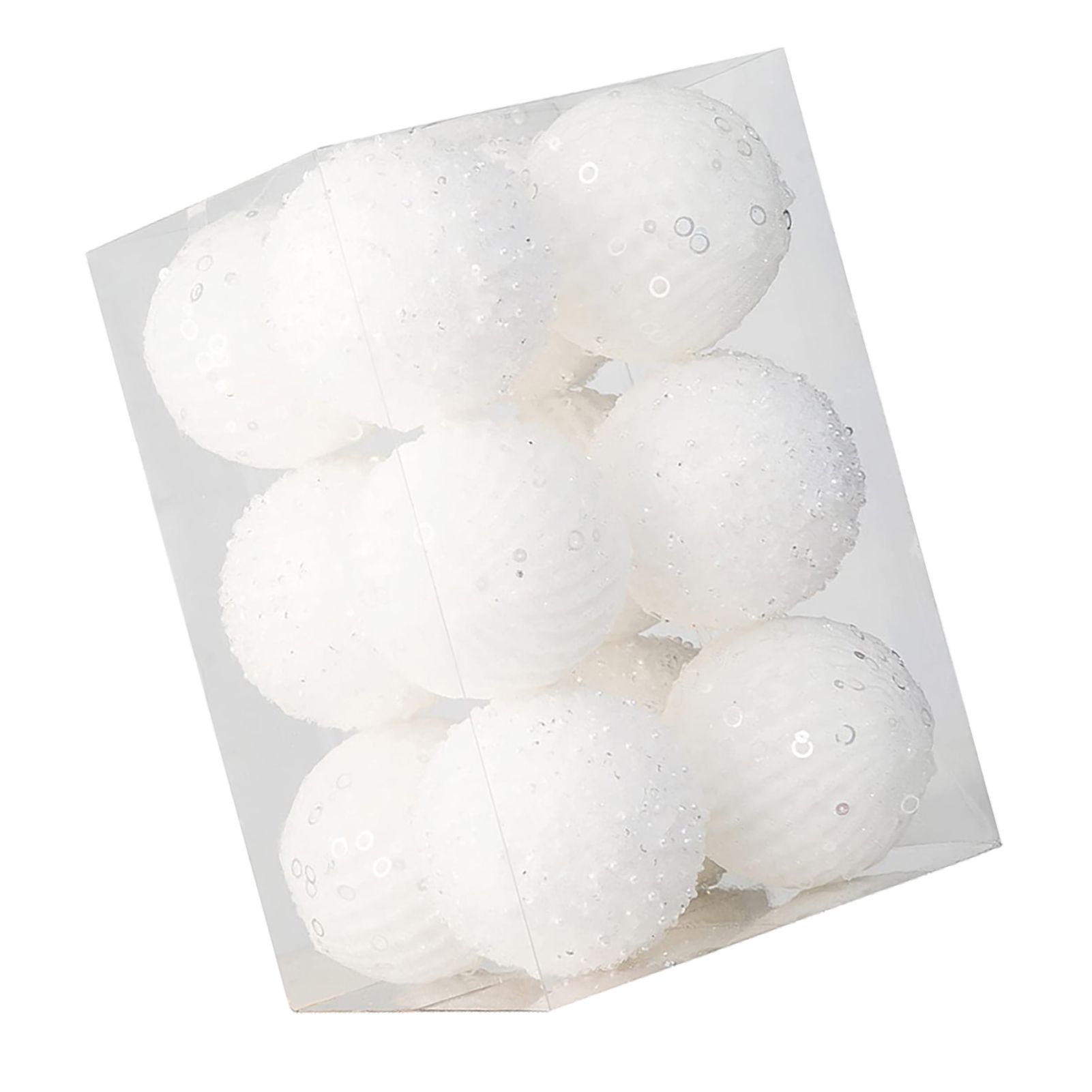 12pcs Xmas Ball Ornament Creative Lightweight Foam Xmas Tree Decorative Ball view 4