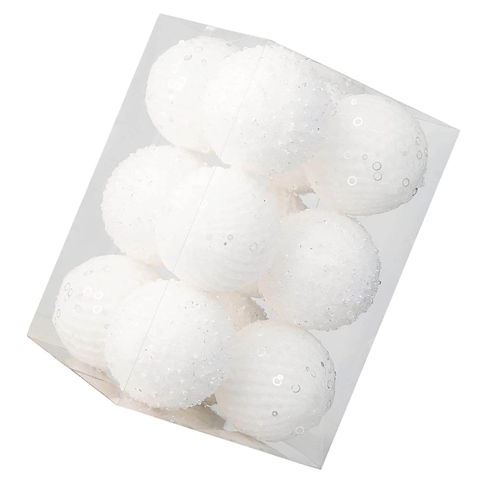 12pcs Xmas Ball Ornament Creative Lightweight Foam Xmas Tree Decorative Ball view 6
