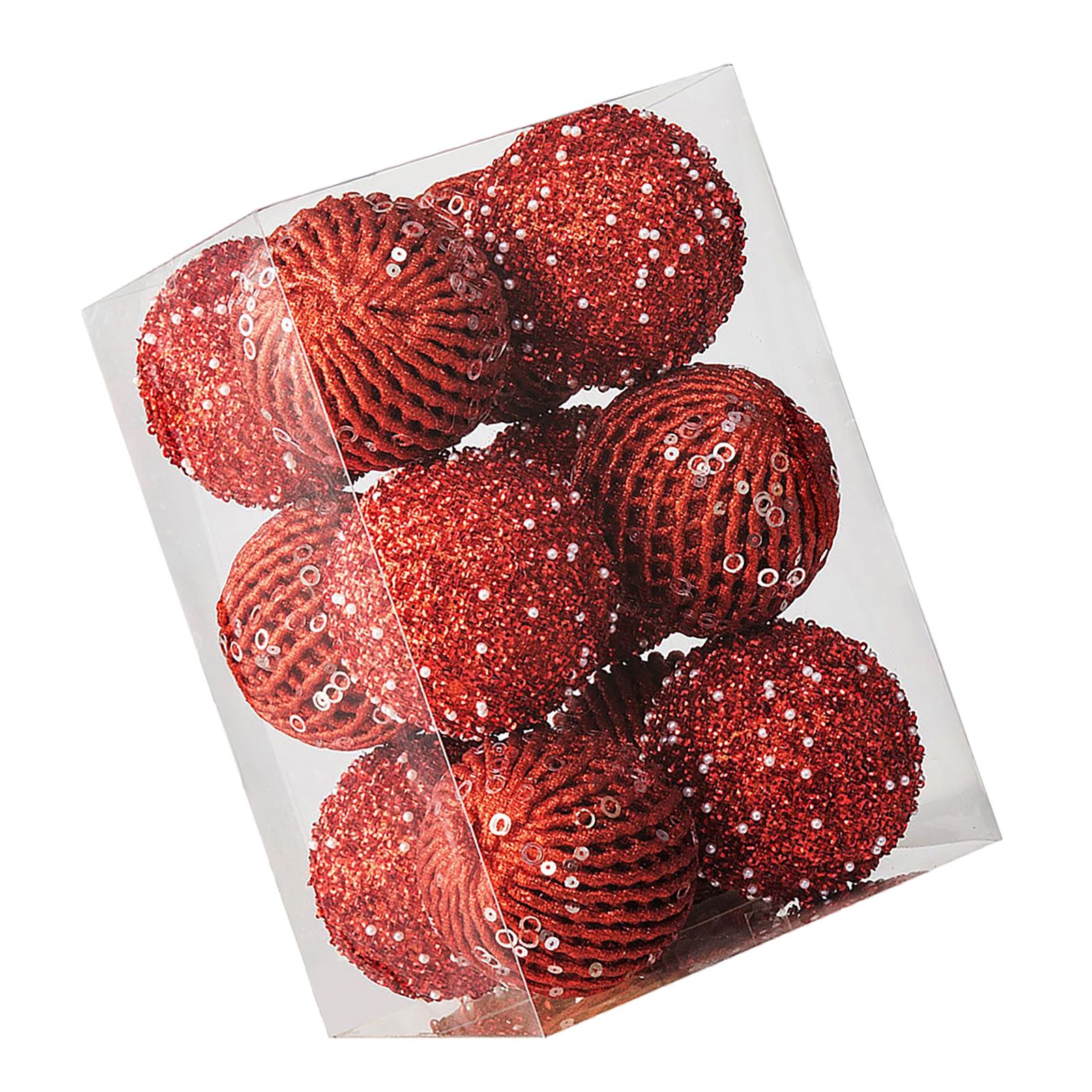 12pcs Xmas Ball Ornament Creative Lightweight Foam Xmas Tree Decorative Ball view 4