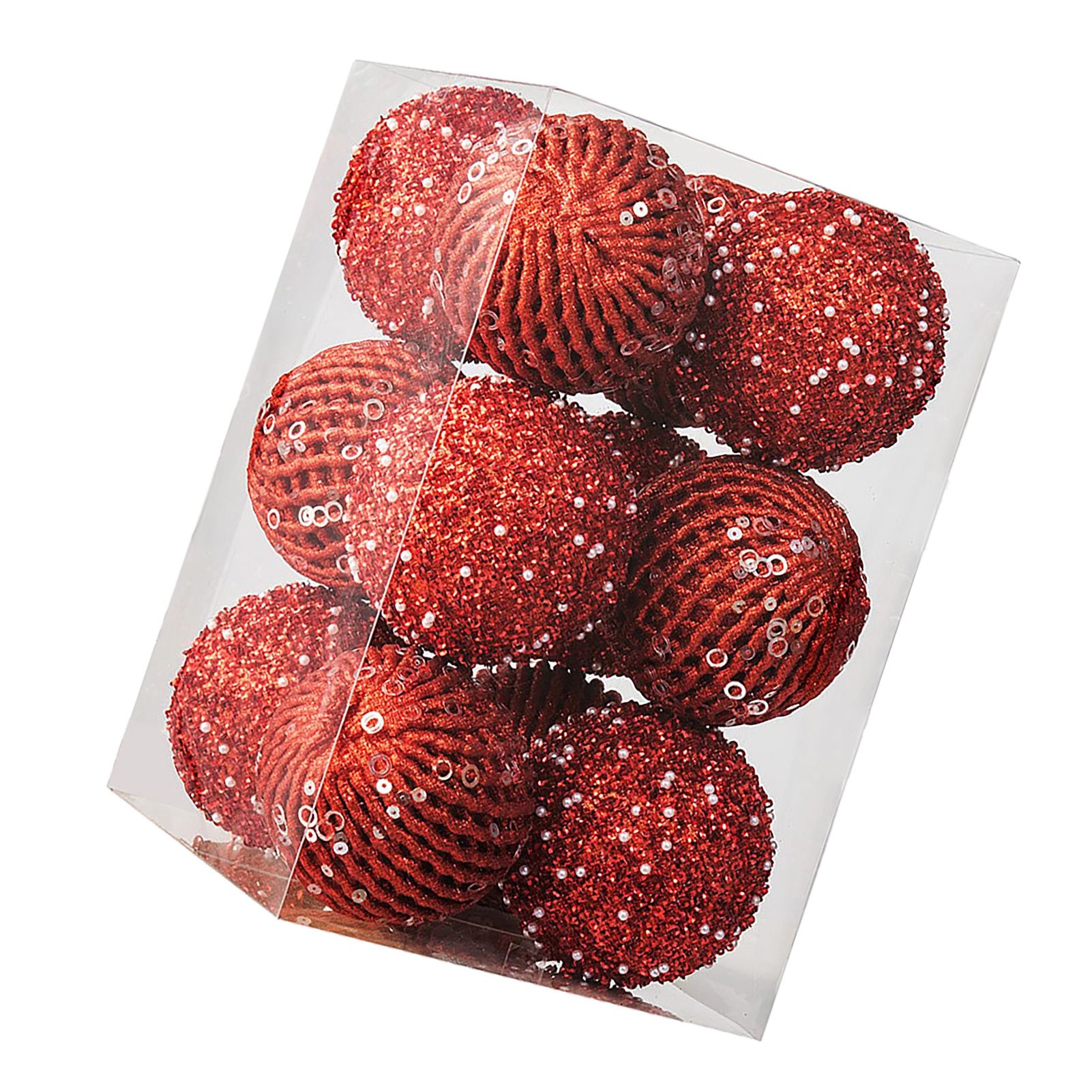 12pcs Xmas Ball Ornament Creative Lightweight Foam Xmas Tree Decorative Ball view 6