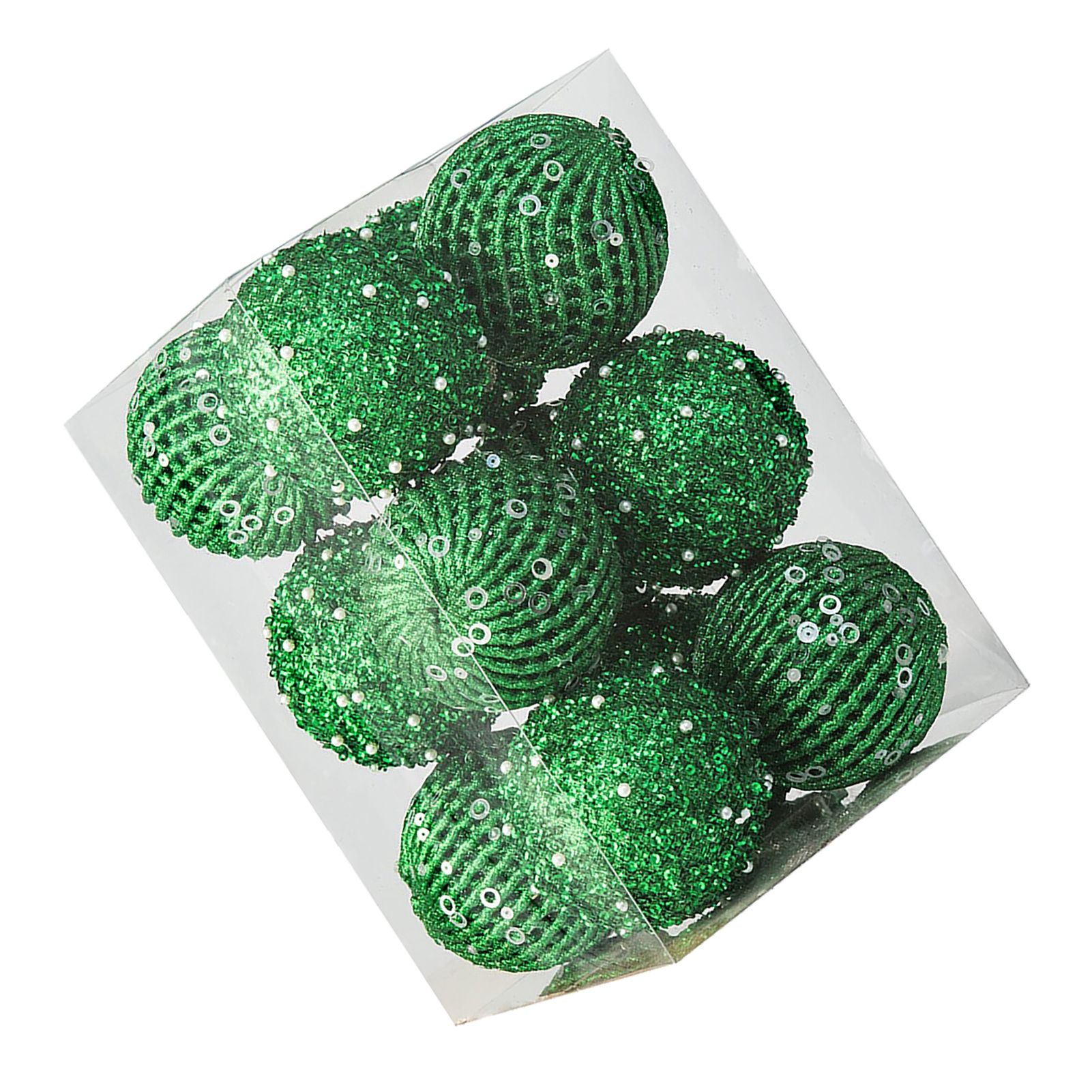 12pcs Xmas Ball Ornament Creative Lightweight Foam Xmas Tree Decorative Ball — image 1
