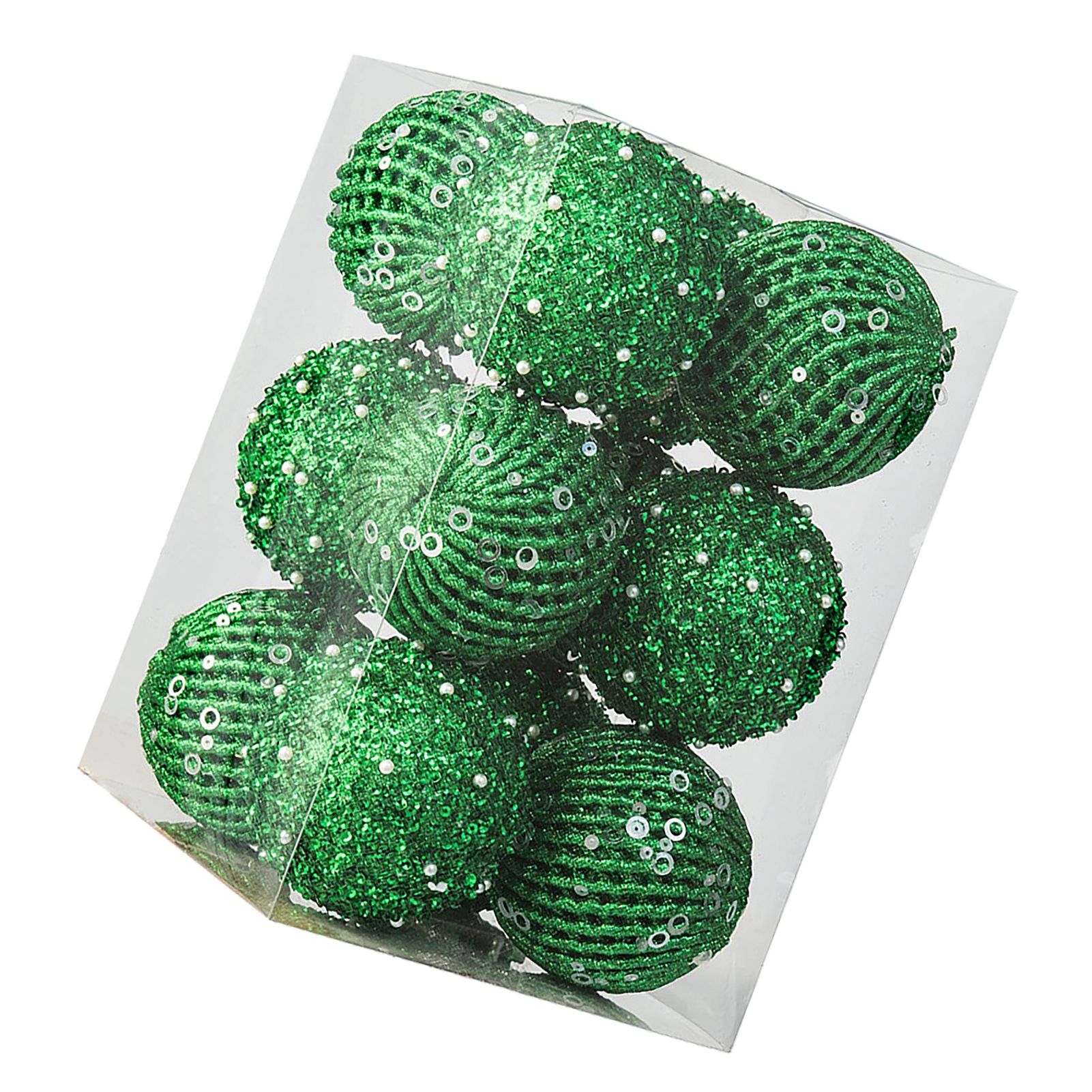 12pcs Xmas Ball Ornament Creative Lightweight Foam Xmas Tree Decorative Ball view 6