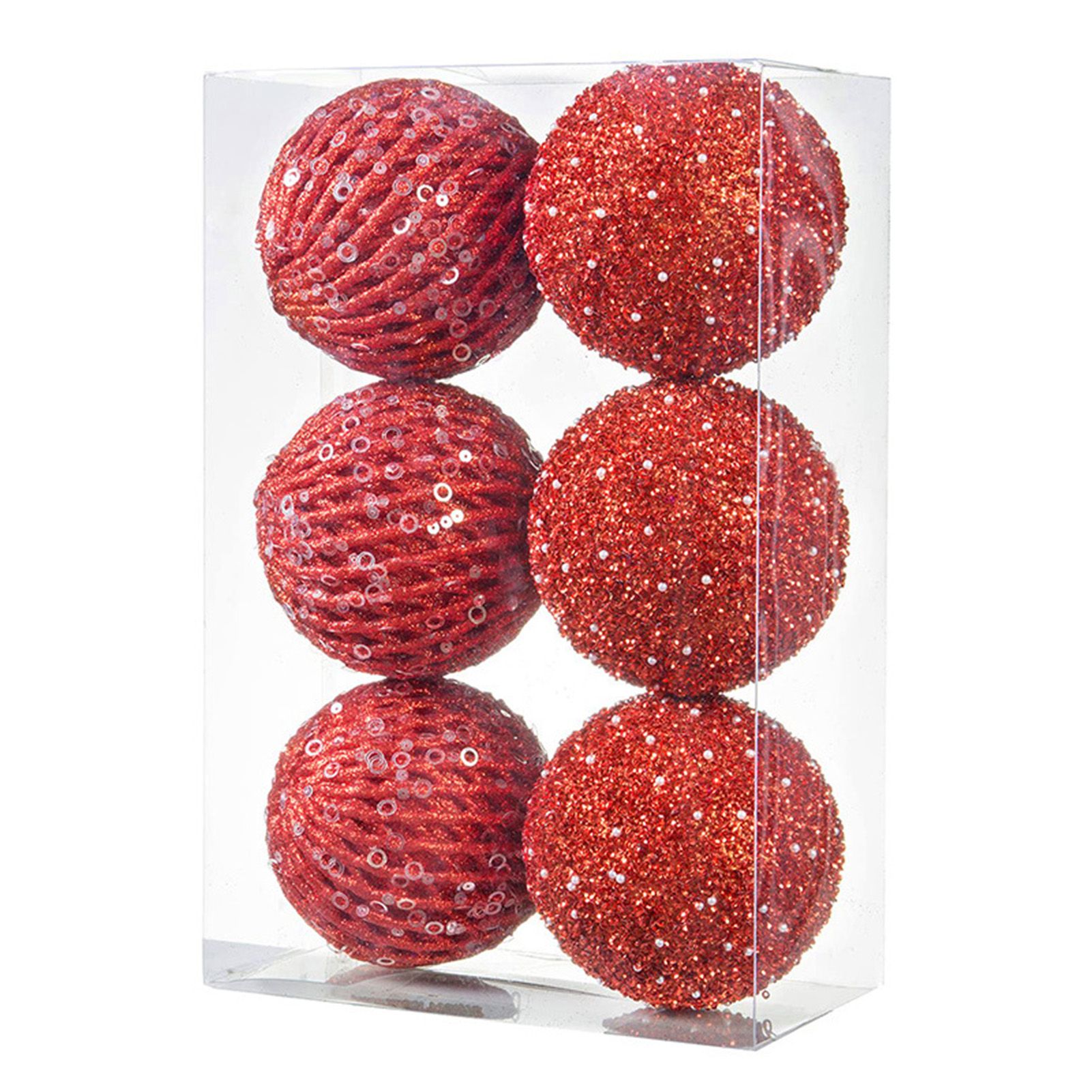 6Pcs Xmas Tree Snowball Ornaments Pendant Decor Foam Wedding Decoration Scene view 3