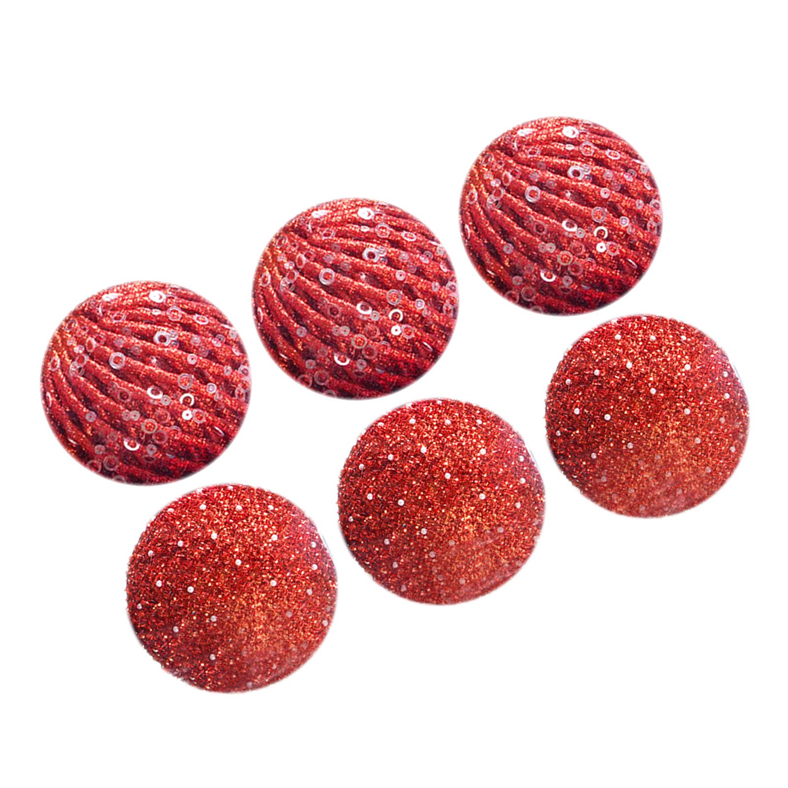 6Pcs Xmas Tree Snowball Ornaments Pendant Decor Foam Wedding Decoration Scene view 4