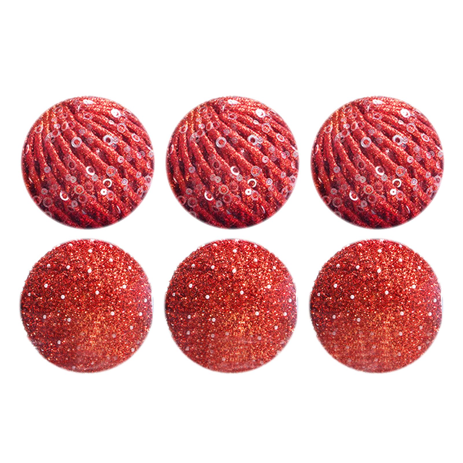 6Pcs Xmas Tree Snowball Ornaments Pendant Decor Foam Wedding Decoration Scene view 6