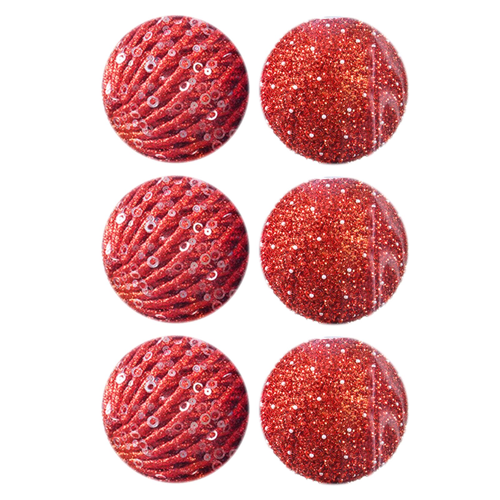 6Pcs Xmas Tree Snowball Ornaments Pendant Decor Foam Wedding Decoration Scene view 7