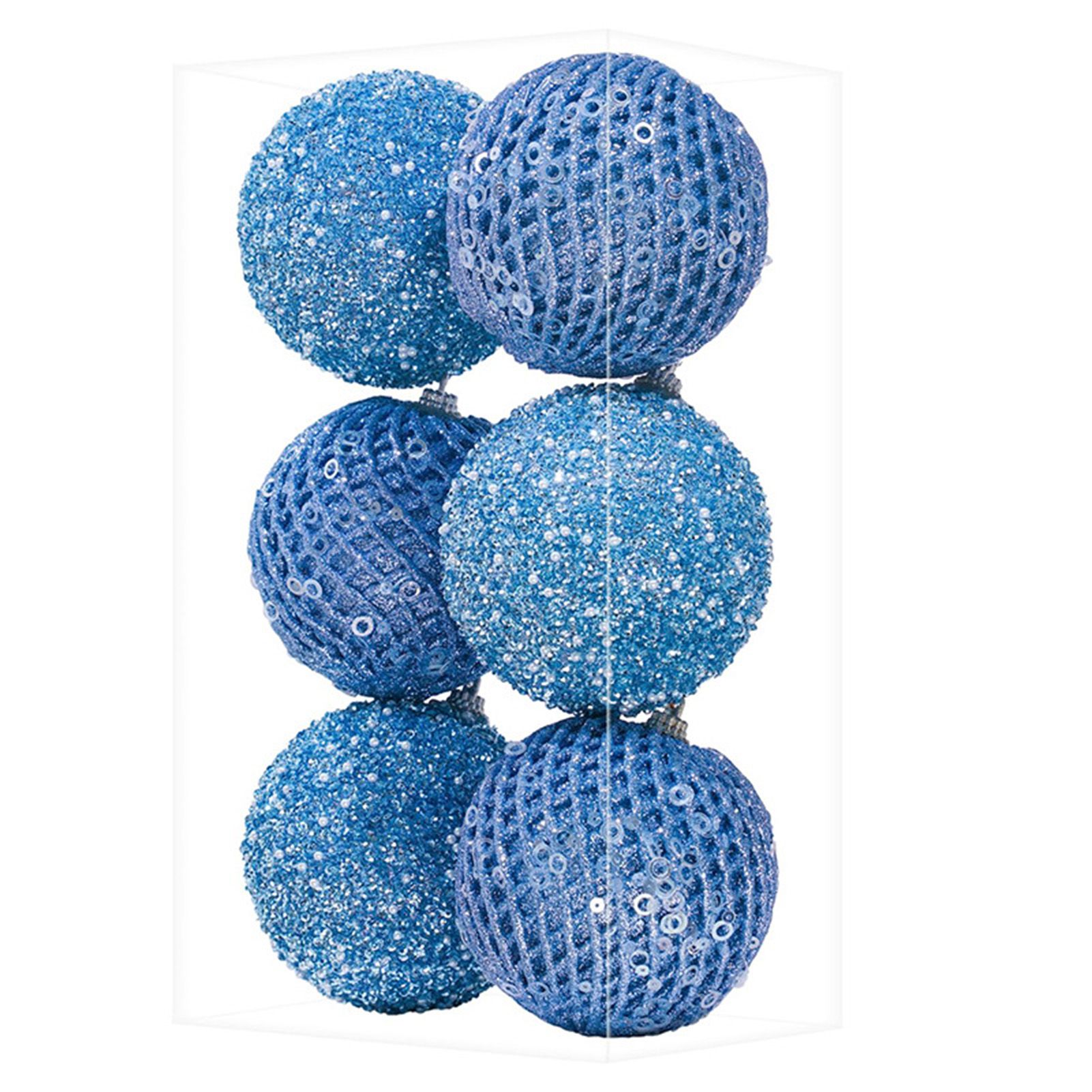 6Pcs Xmas Tree Snowball Ornaments Pendant Decor Foam Wedding Decoration Scene view 3