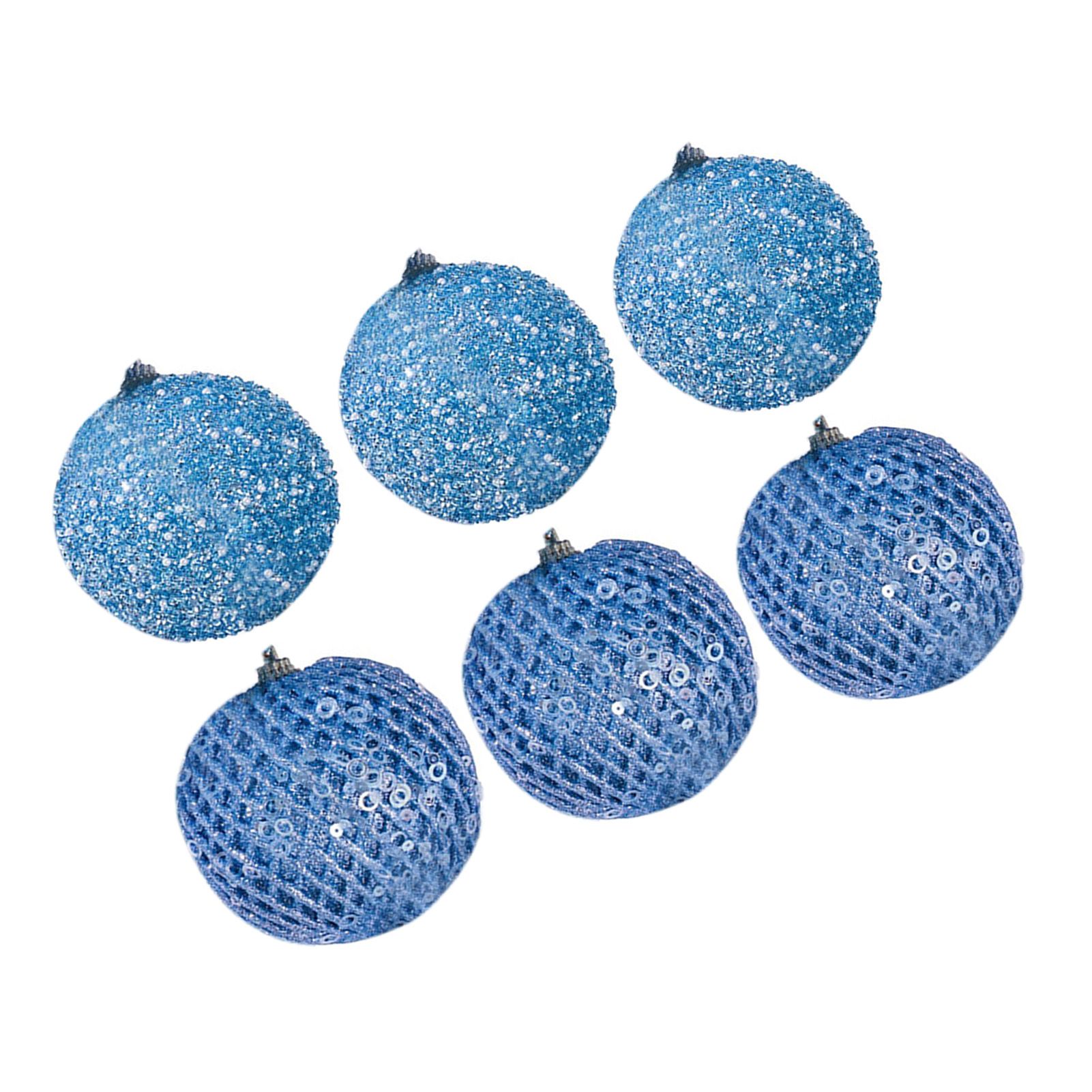 6Pcs Xmas Tree Snowball Ornaments Pendant Decor Foam Wedding Decoration Scene view 4
