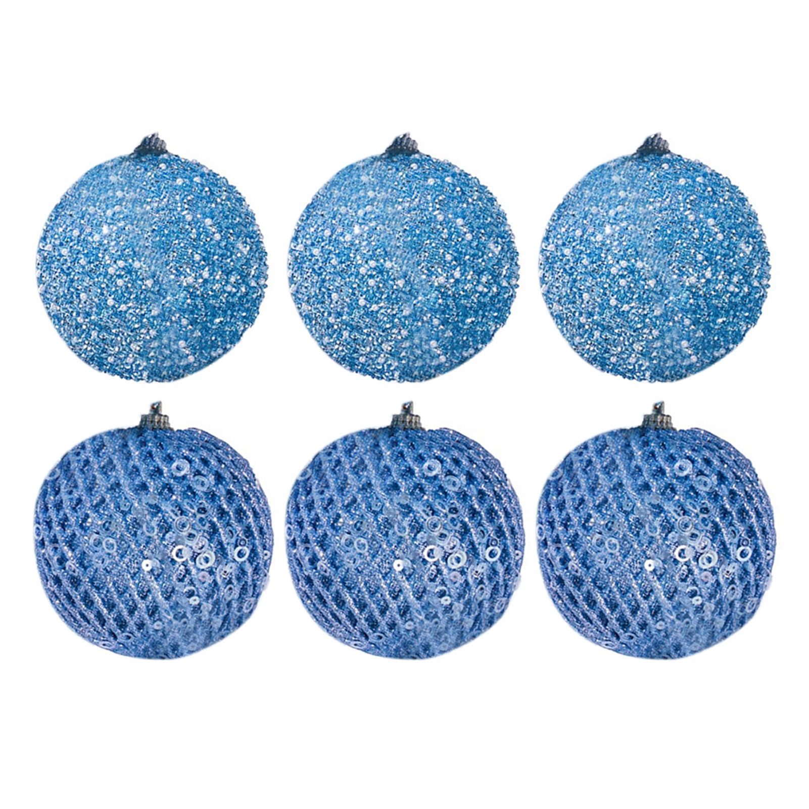 6Pcs Xmas Tree Snowball Ornaments Pendant Decor Foam Wedding Decoration Scene view 6