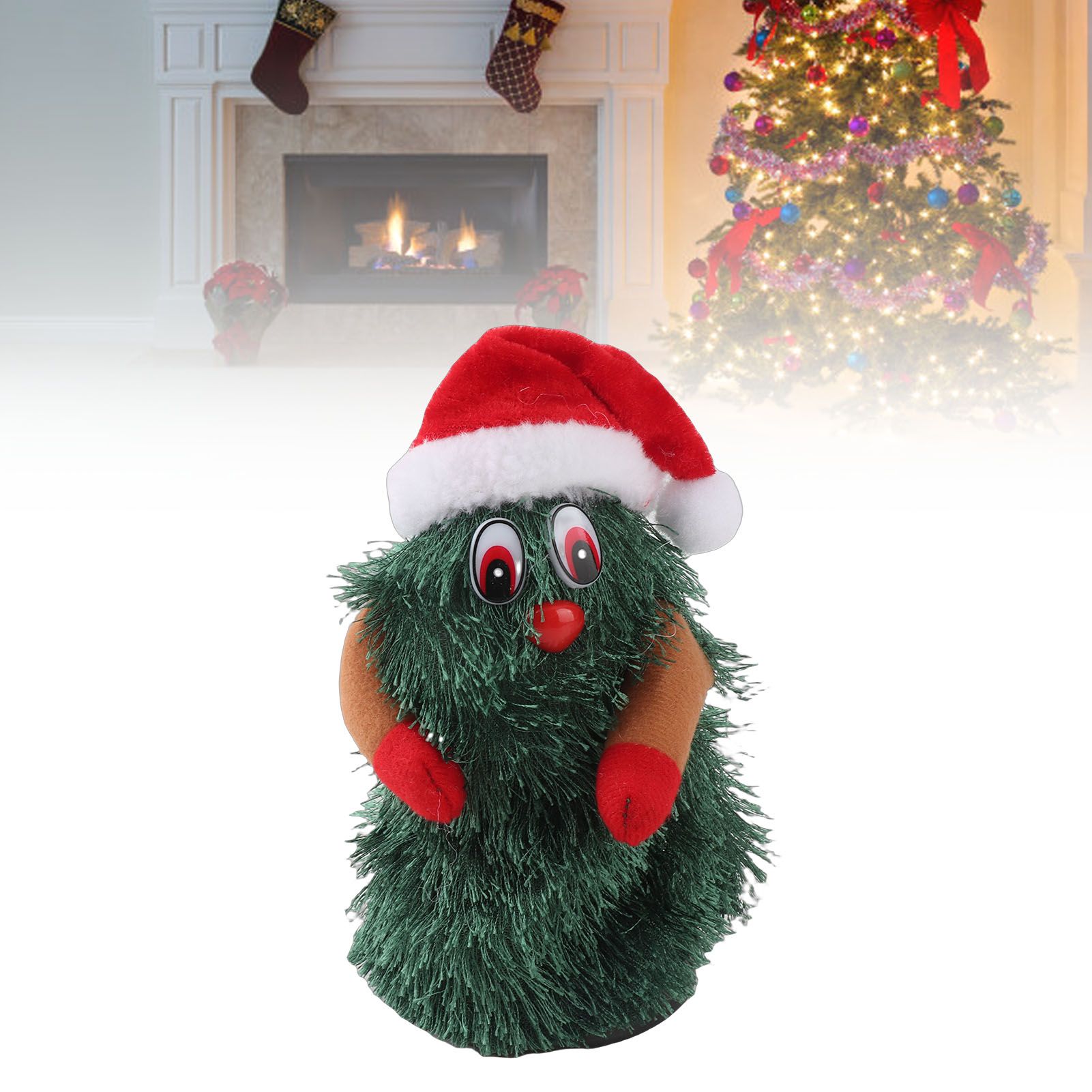 Singing Dancing Xmas Tree Cute Interesting Rotating Electric Plush Xmas Tree view 10
