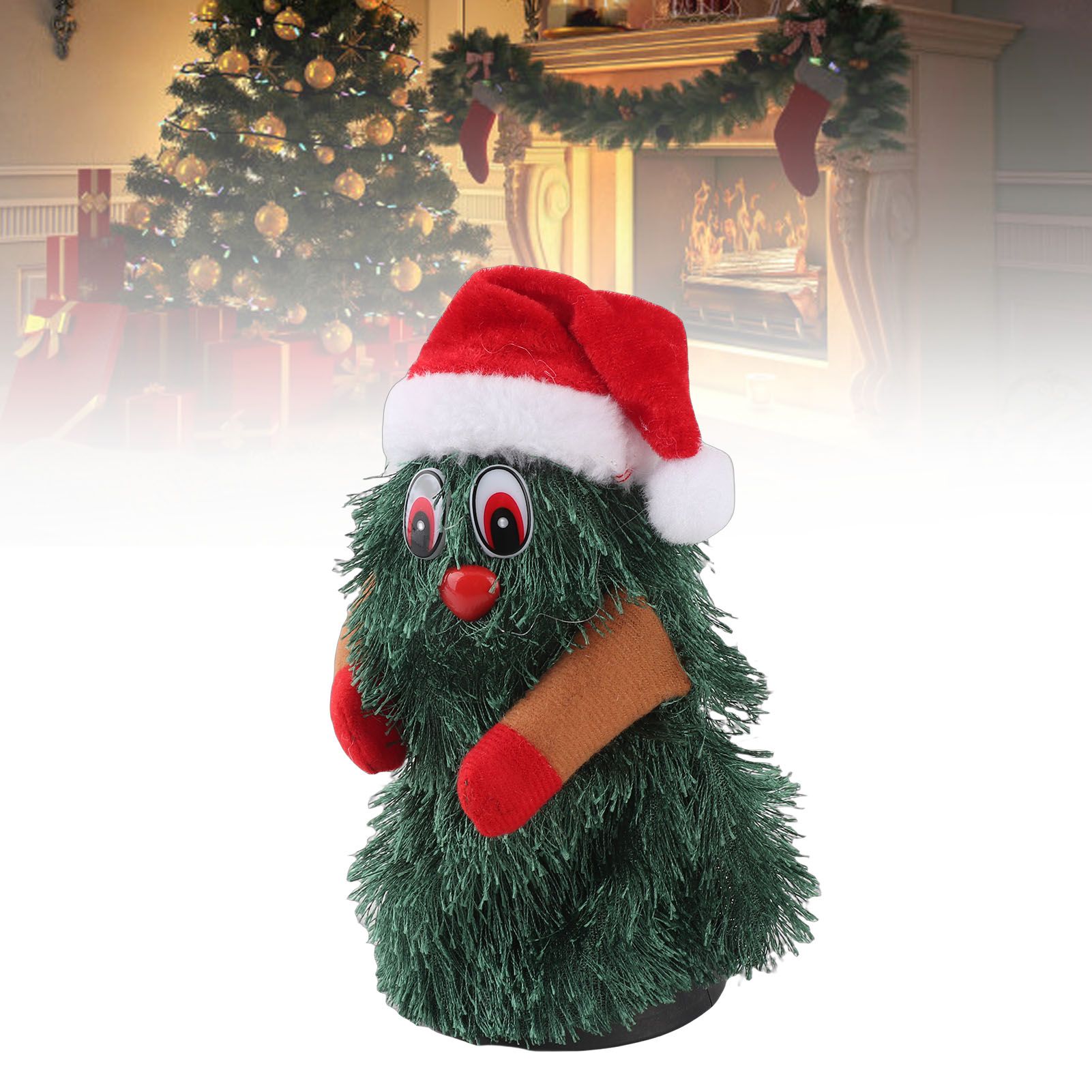 Singing Dancing Xmas Tree Cute Interesting Rotating Electric Plush Xmas Tree view 9