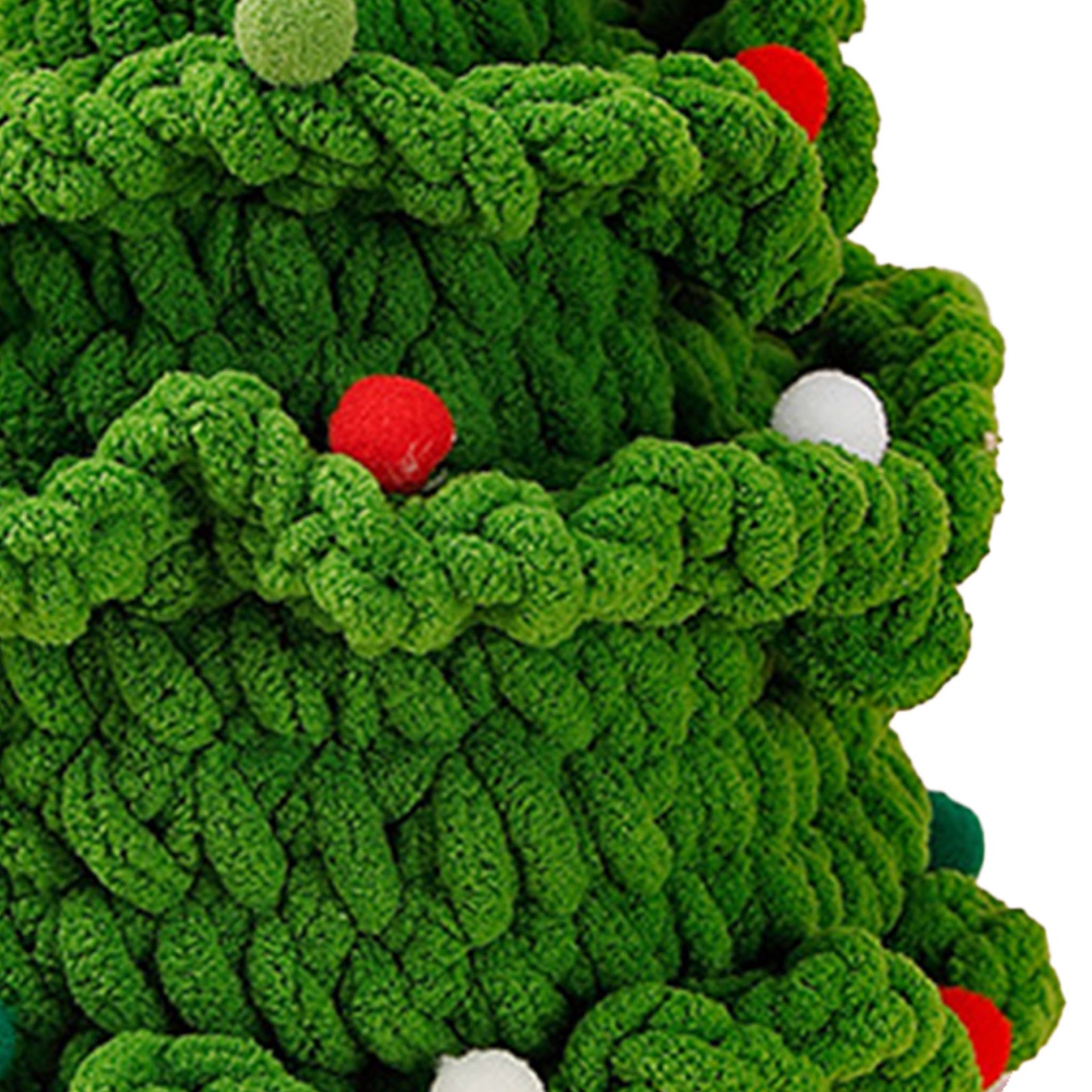 Handmade Knit Tree Adorable Hand Woven Festival Tree Ornaments Multipurpose view 2