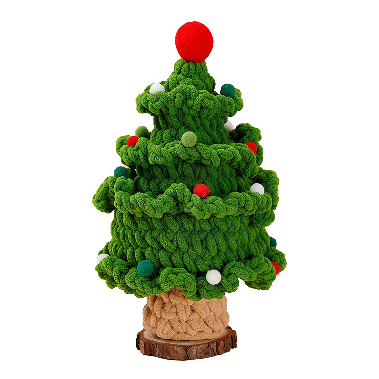 Handmade Knit Tree Adorable Hand Woven Festival Tree Ornaments Multipurpose view 3