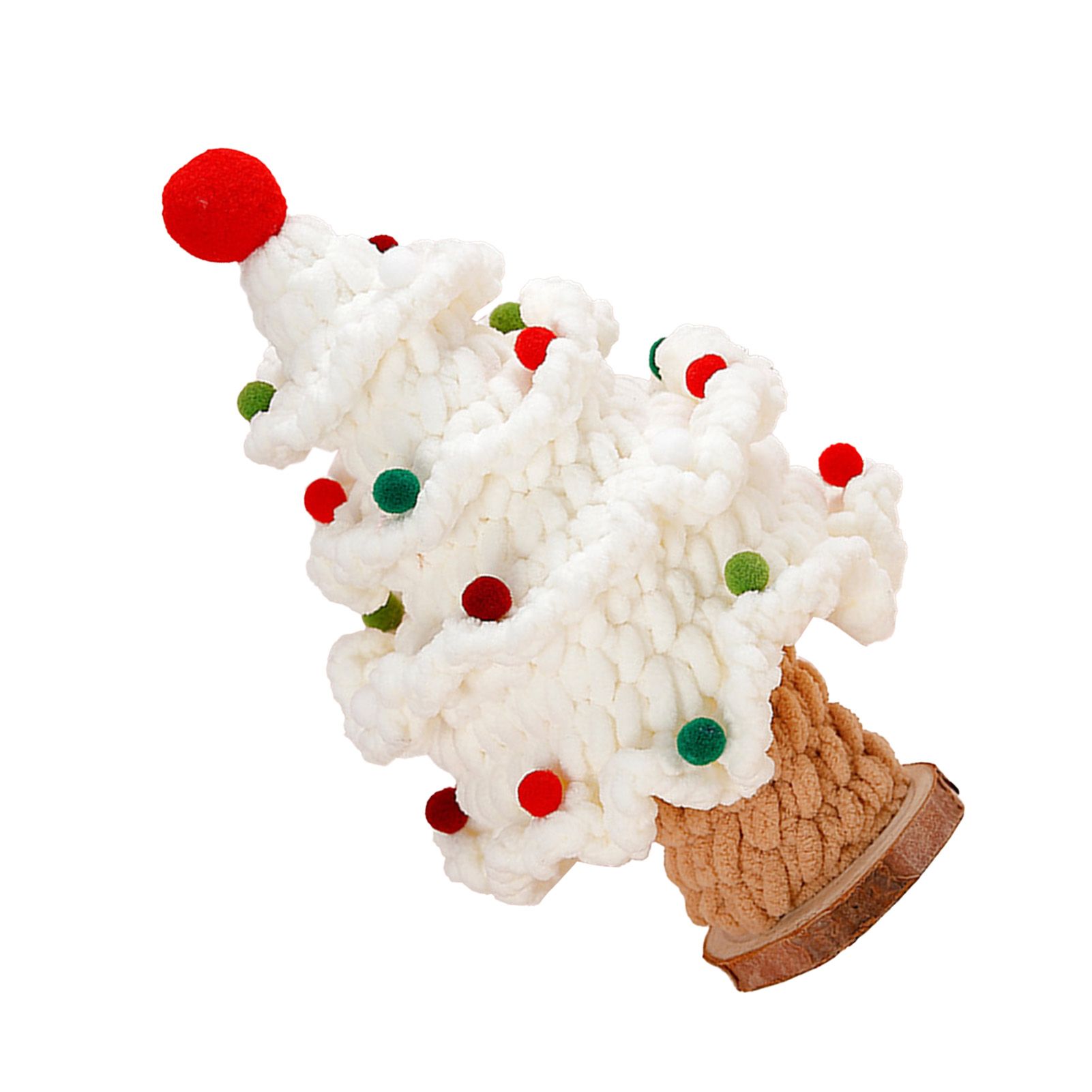 Handmade Knit Tree Adorable Hand Woven Festival Tree Ornaments Multipurpose — image 1