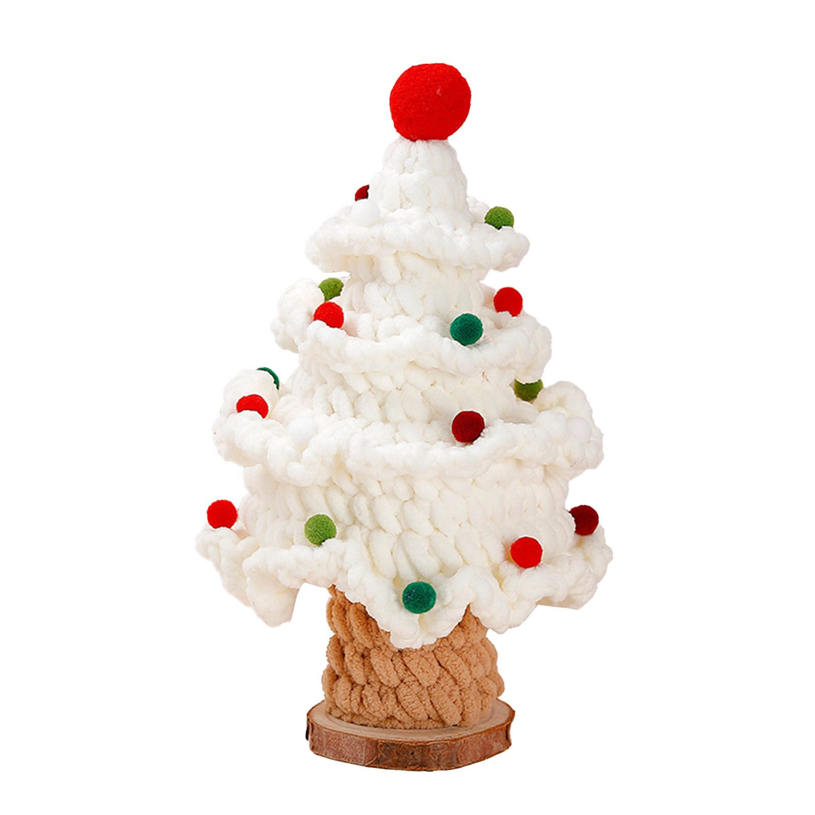 Handmade Knit Tree Adorable Hand Woven Festival Tree Ornaments Multipurpose view 3