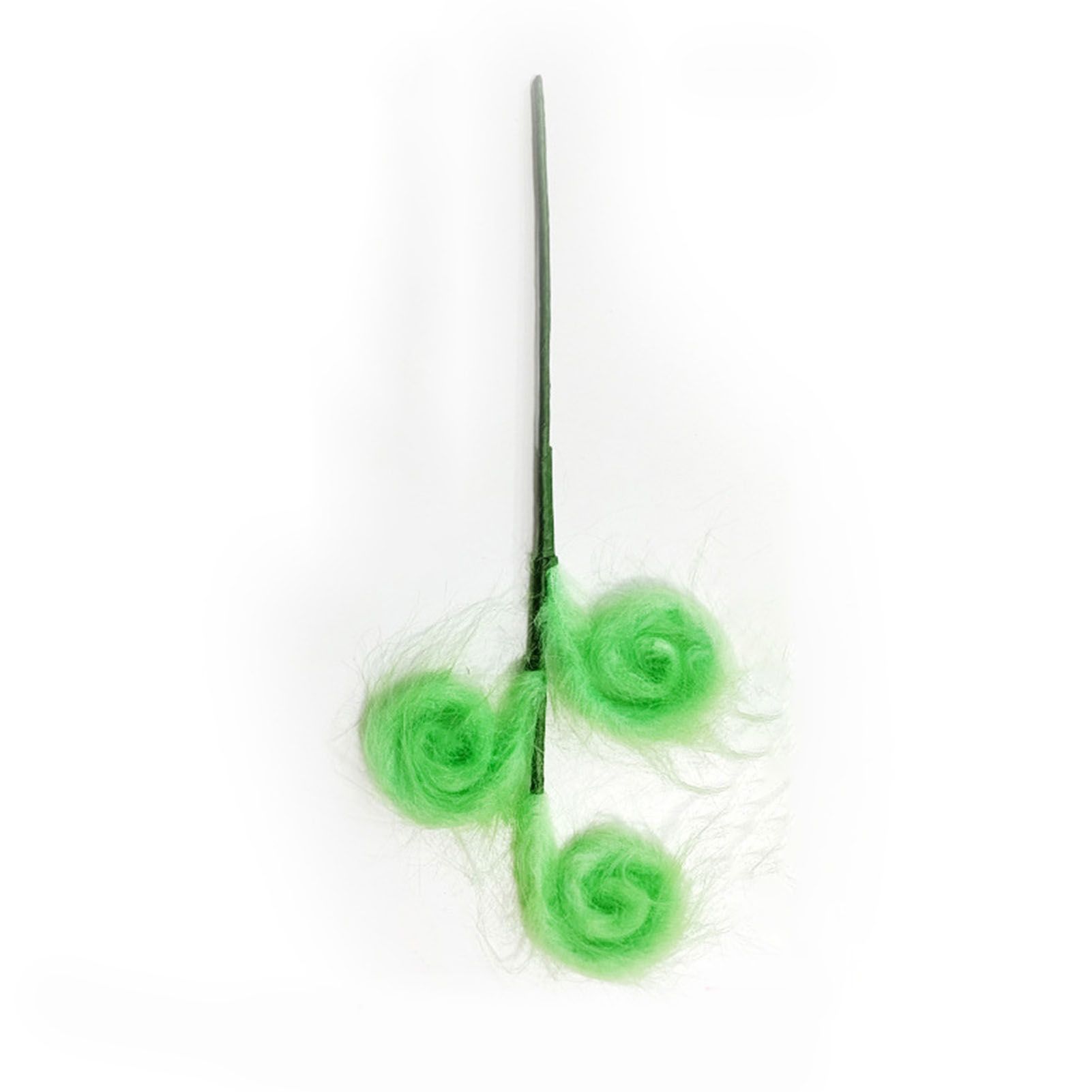 Xmas Tree Furry Picks Green Xmas Tree Topper Furry Spiral Curly Stems Ornament view 8