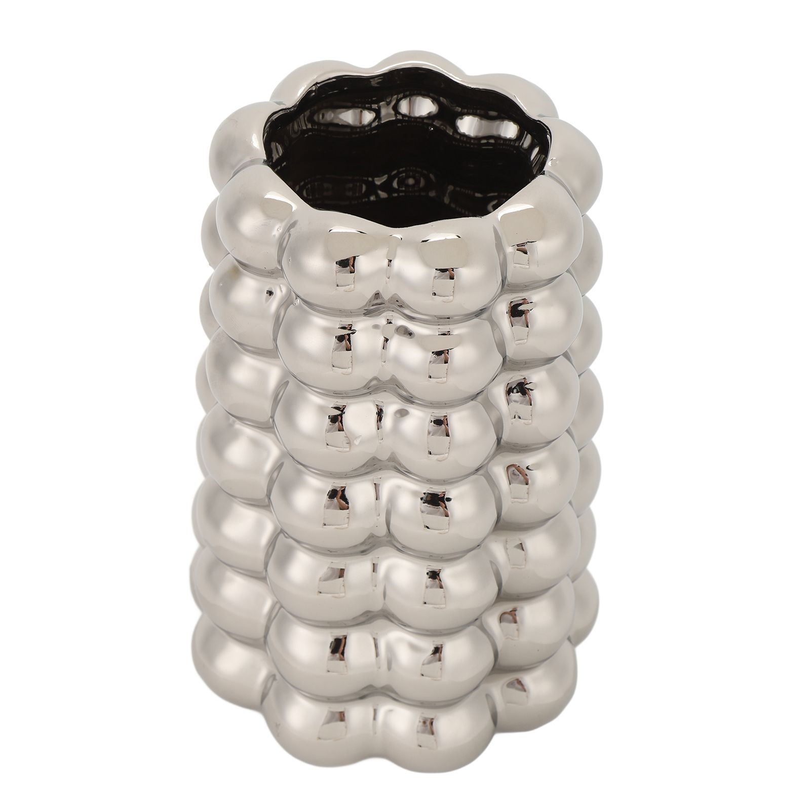 Plating Bubble Ceramic Vase Decorative Light Luxury Unique Bubble Flower Pot