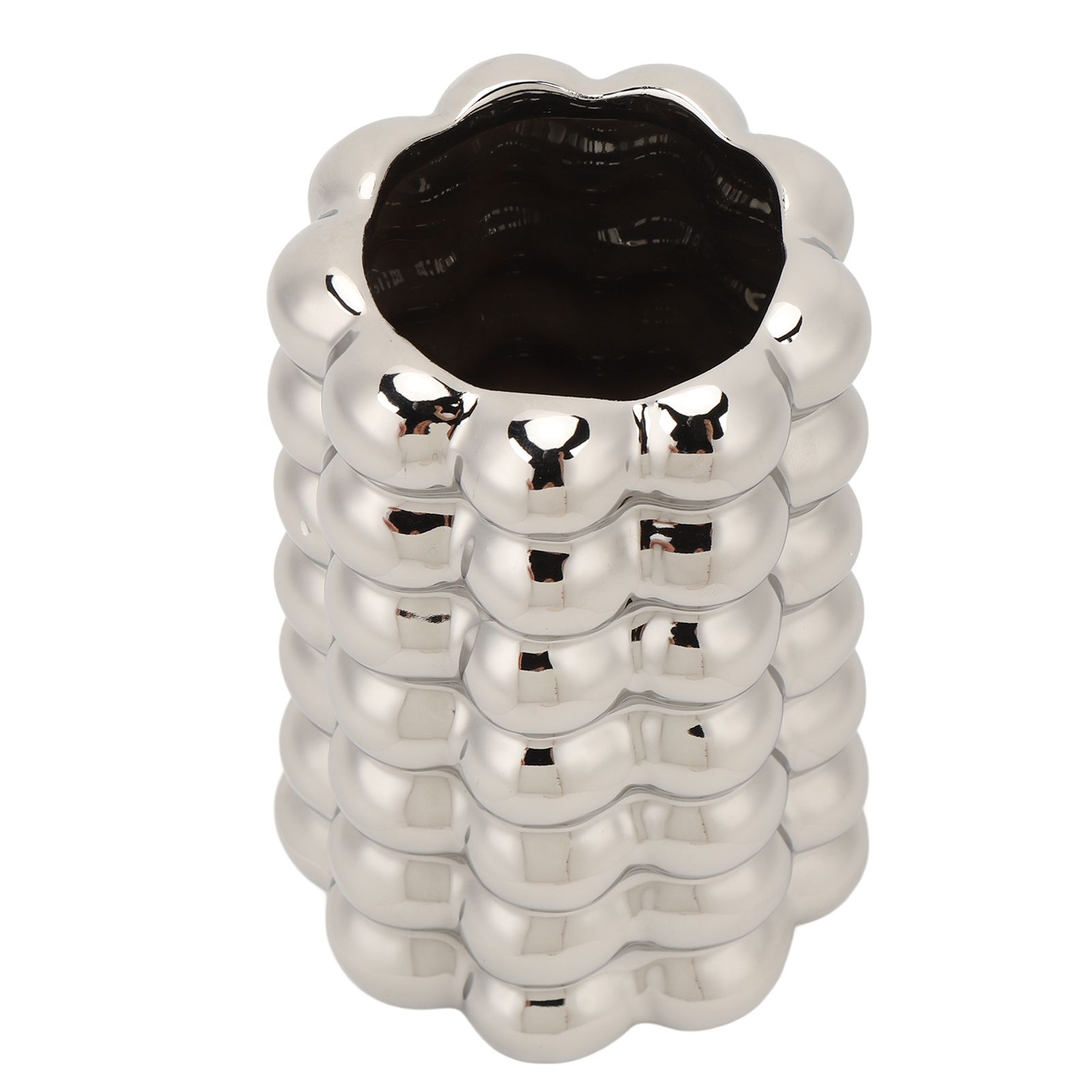 Plating Bubble Ceramic Vase Decorative Light Luxury Unique Bubble Flower Pot view 4