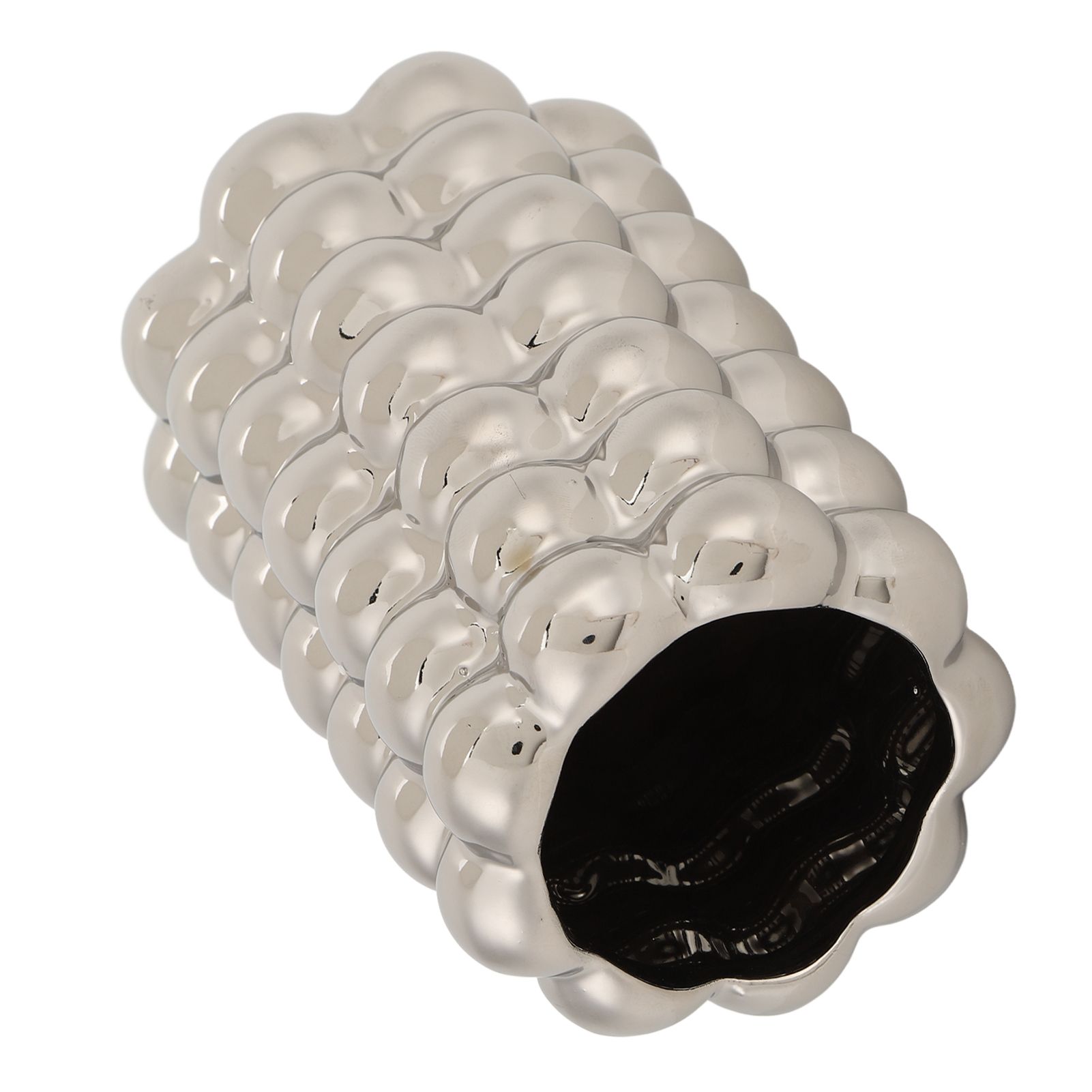 Plating Bubble Ceramic Vase Decorative Light Luxury Unique Bubble Flower Pot view 6
