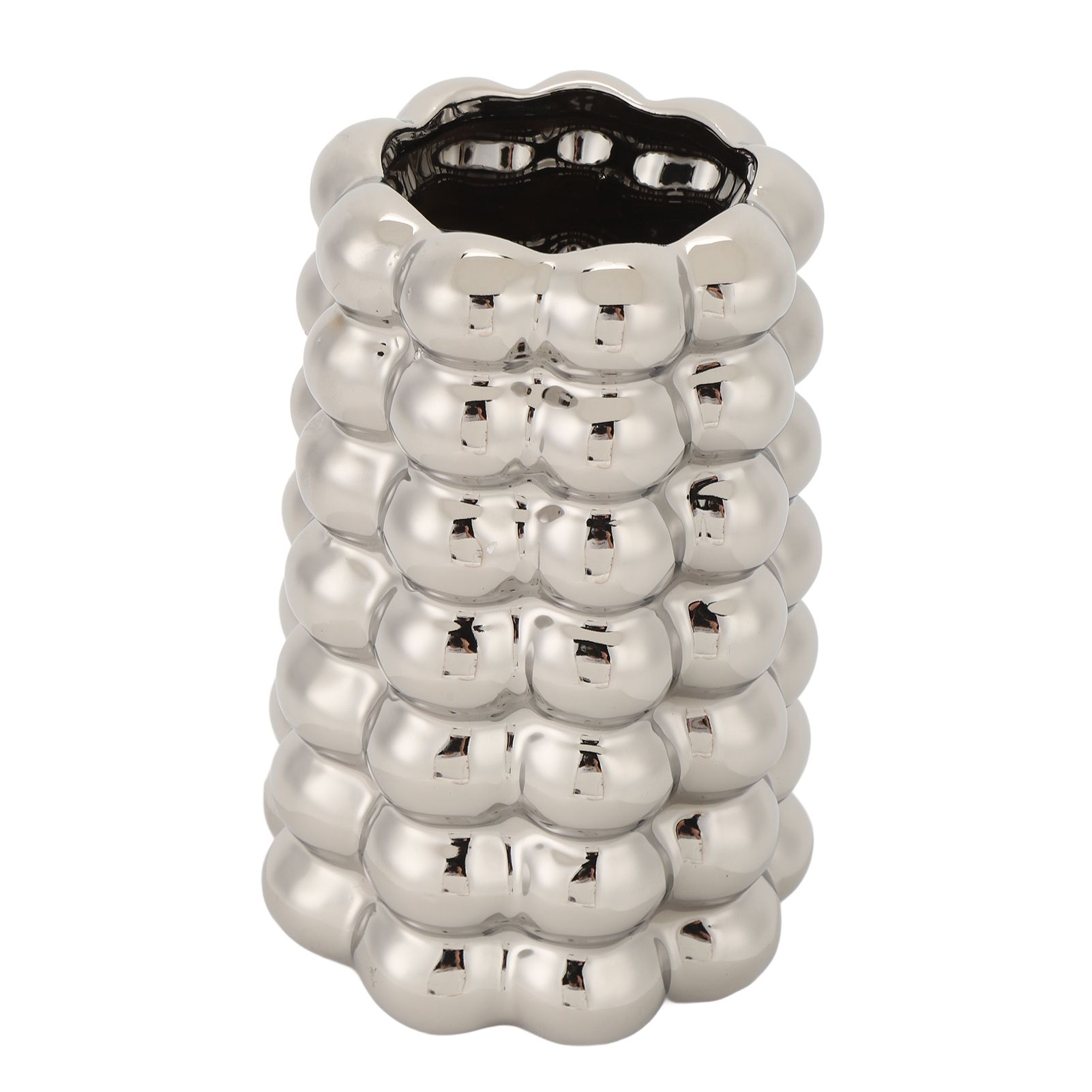 Plating Bubble Ceramic Vase Decorative Light Luxury Unique Bubble Flower Pot view 9