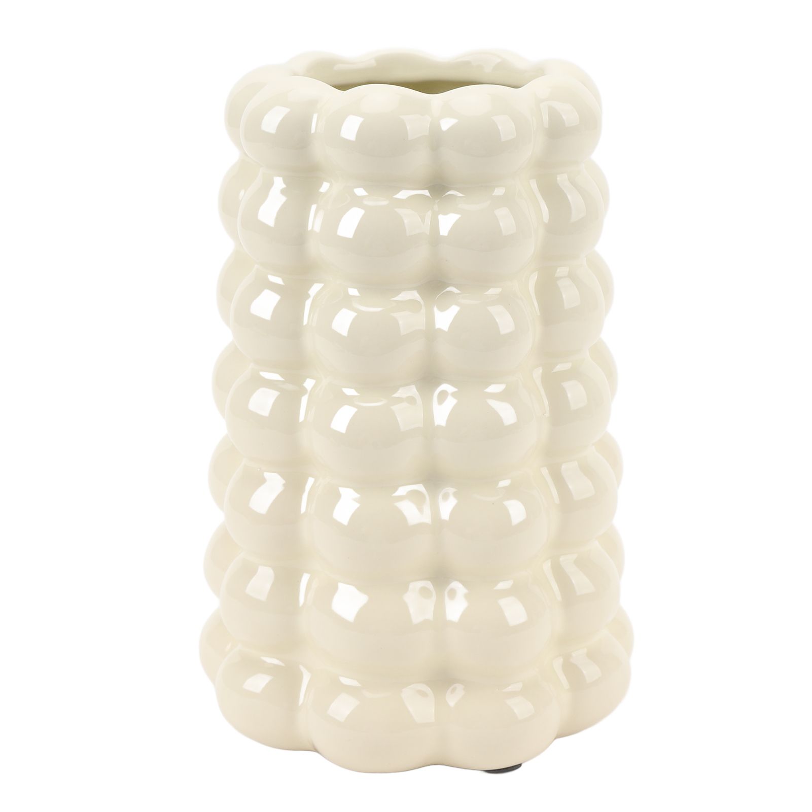 Plating Bubble Ceramic Vase Decorative Light Luxury Unique Bubble Flower Pot