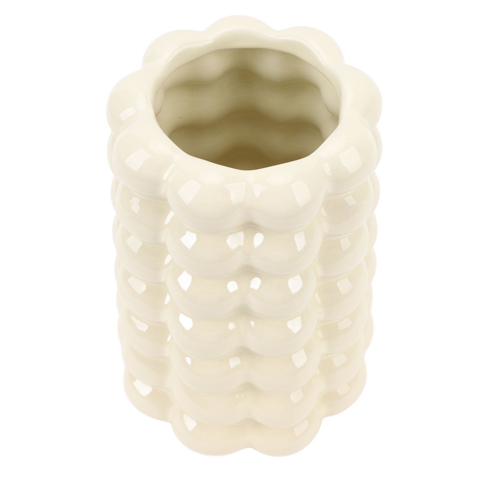 Plating Bubble Ceramic Vase Decorative Light Luxury Unique Bubble Flower Pot view 4