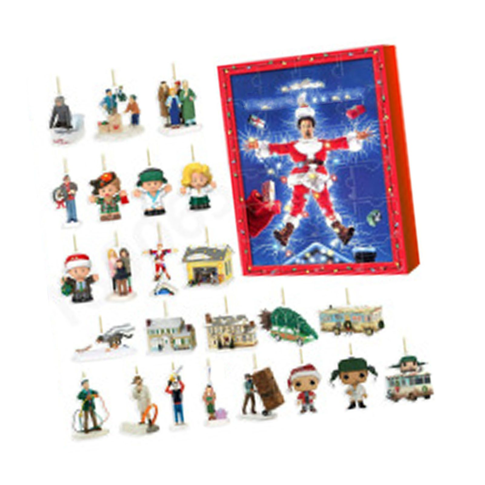Xmas Advent Calendar Figures Blind Box Acrylic Delicate Cute Xmas Statues