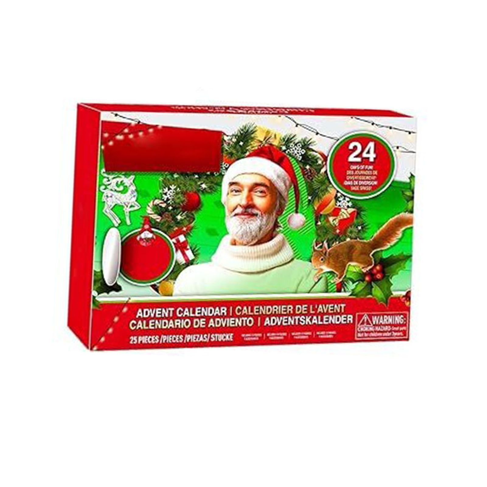 Xmas Advent Calendar Acrylic Xmas Blind Box Countdown Calendar for Holiday and
