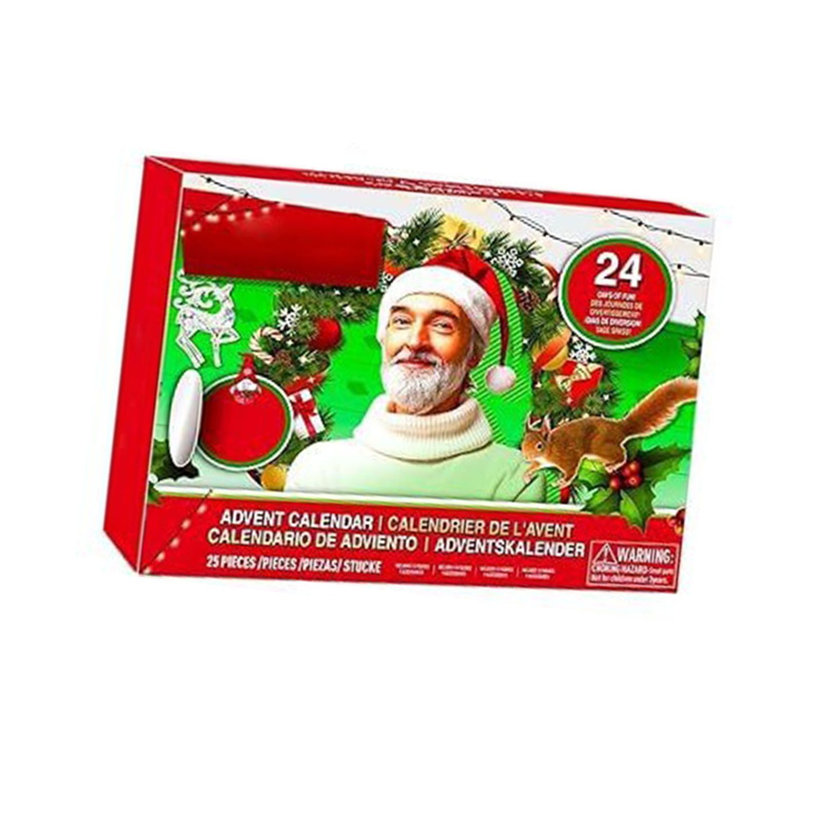 Xmas Advent Calendar Acrylic Xmas Blind Box Countdown Calendar for Holiday and view 4