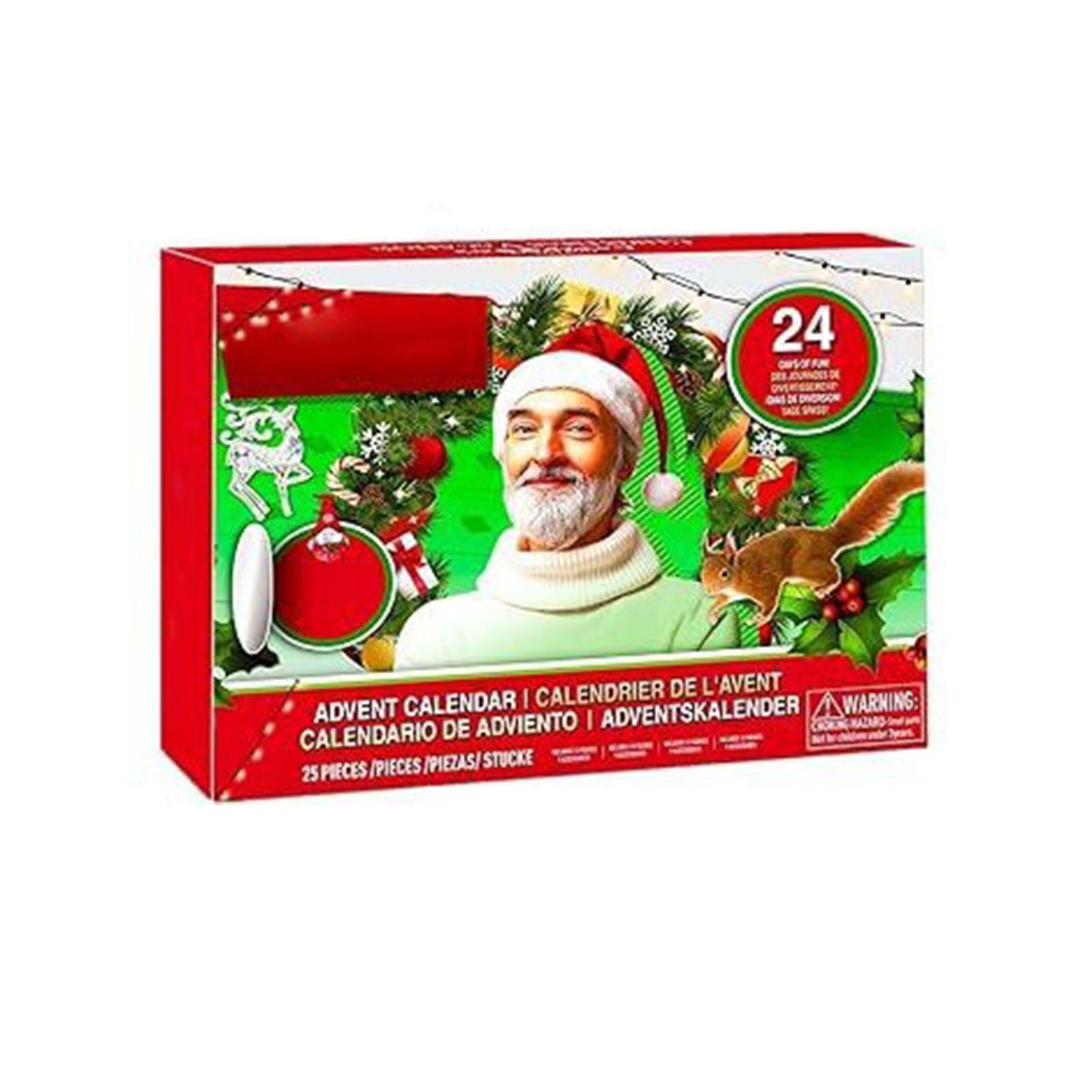 Xmas Advent Calendar Acrylic Xmas Blind Box Countdown Calendar for Holiday and view 5