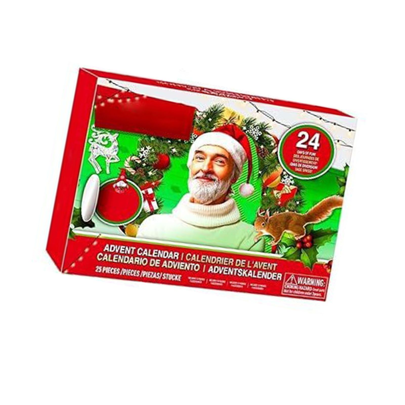 Xmas Advent Calendar Acrylic Xmas Blind Box Countdown Calendar for Holiday and view 6