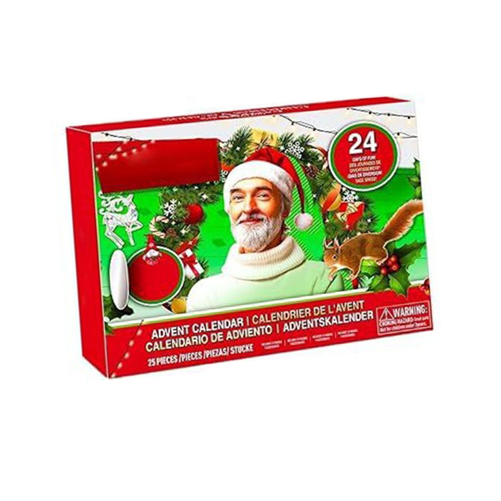 Xmas Advent Calendar Acrylic Xmas Blind Box Countdown Calendar for Holiday and view 8