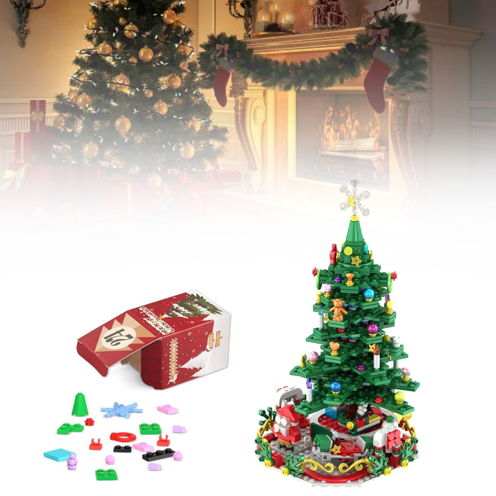 Advent Calendar Building Blocks Set Surprise Box Countdown Building Set with view 6