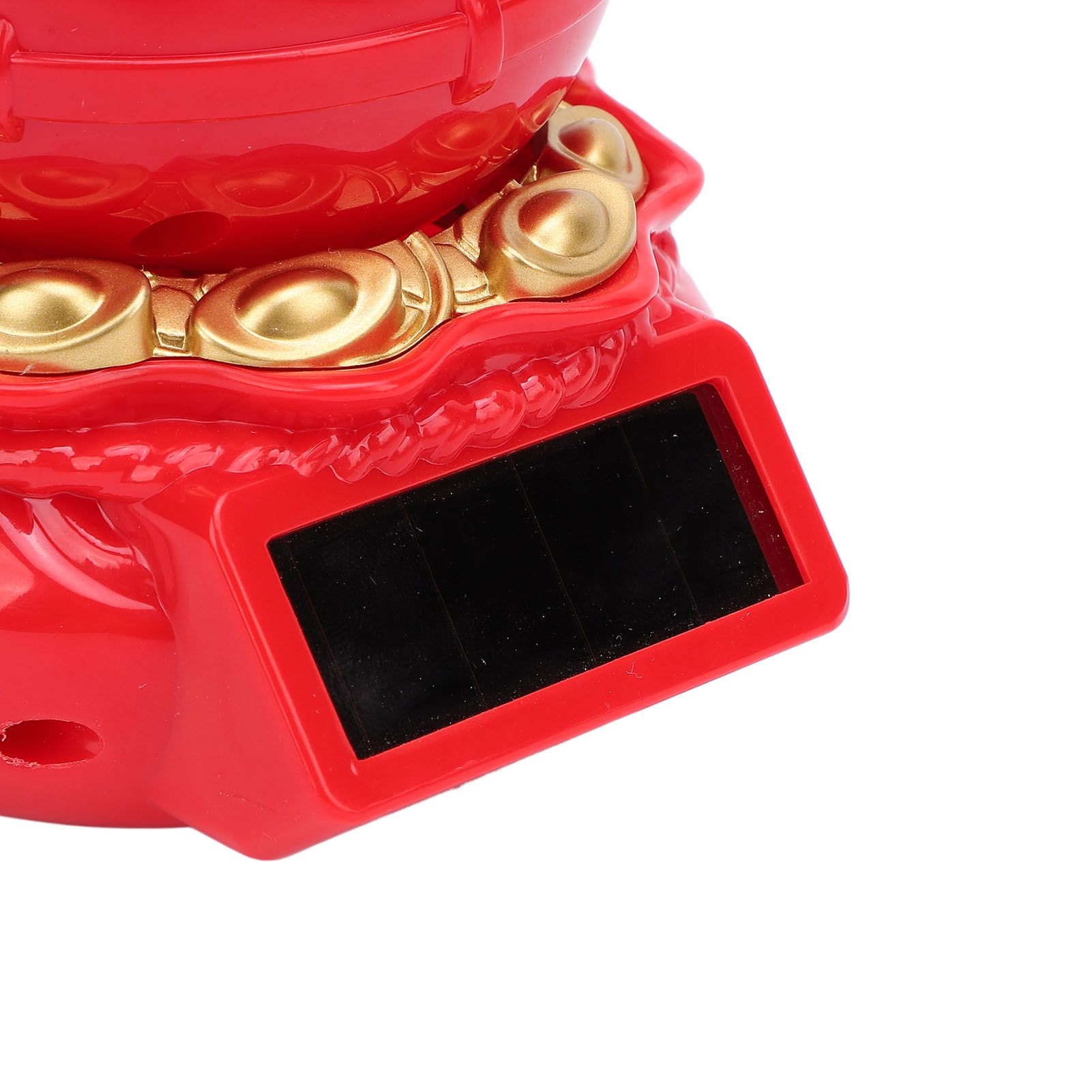 Caishen Statue Solar Light Sensing Auto Shaking Lovely God of Wealth Statue view 5