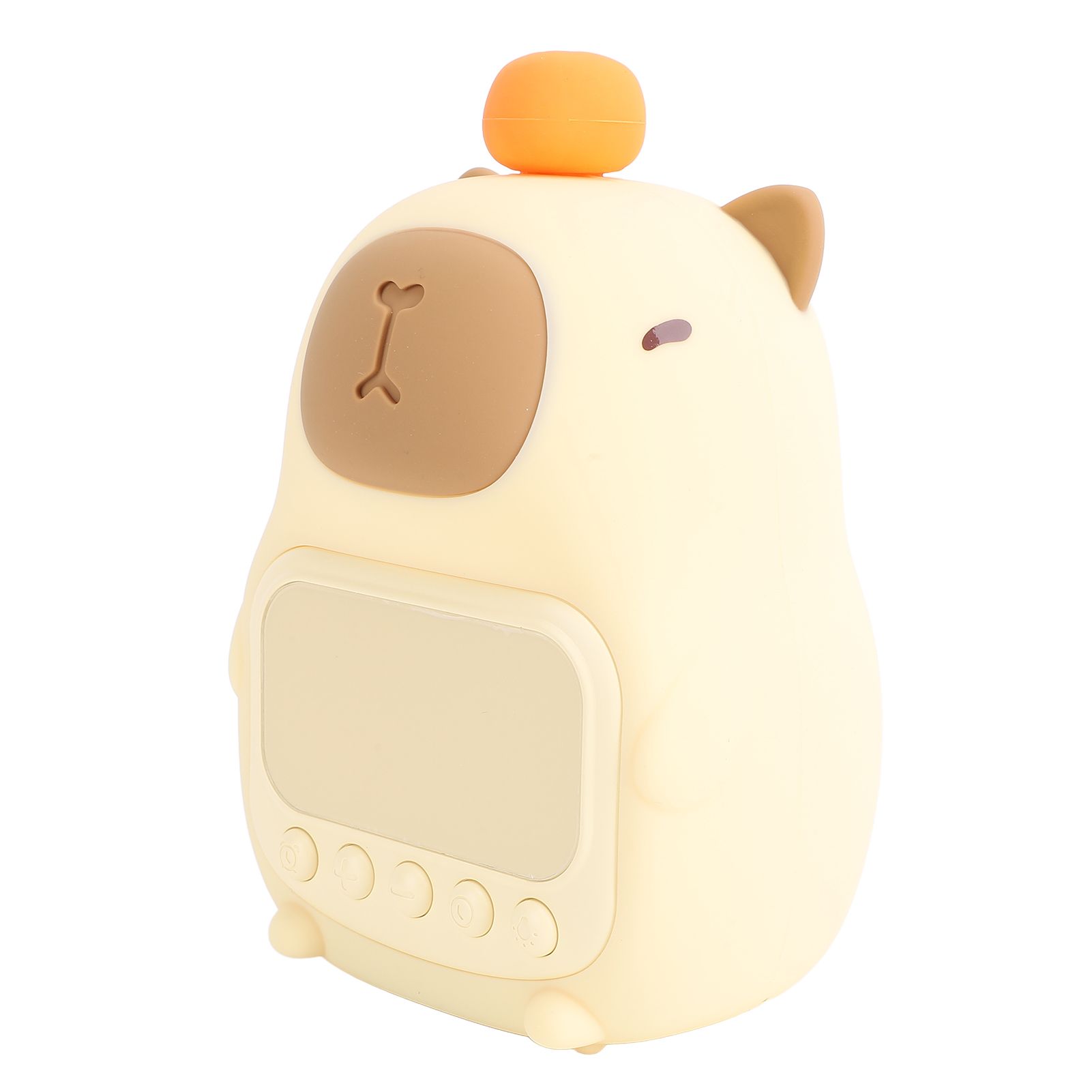 Kids Alarm Clock Night Light Integrated Cute Capybara Clock Dimming Night view 4