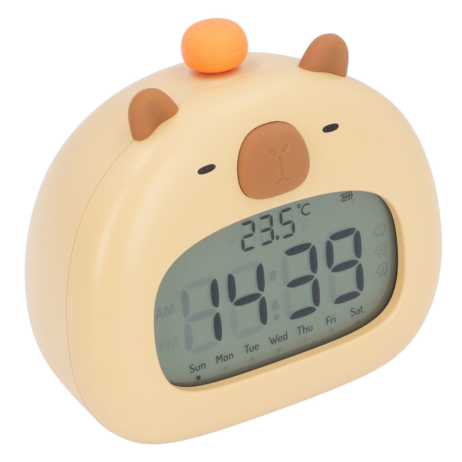 Capybara Alarm Clock with Night Light Snooze Countdown Multiple Ringtones view 4