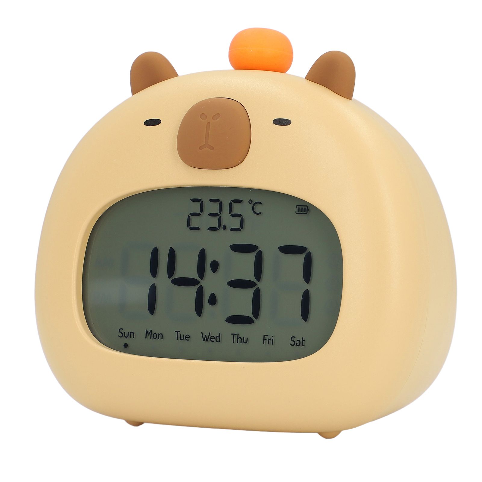 Capybara Alarm Clock with Night Light Snooze Countdown Multiple Ringtones view 8