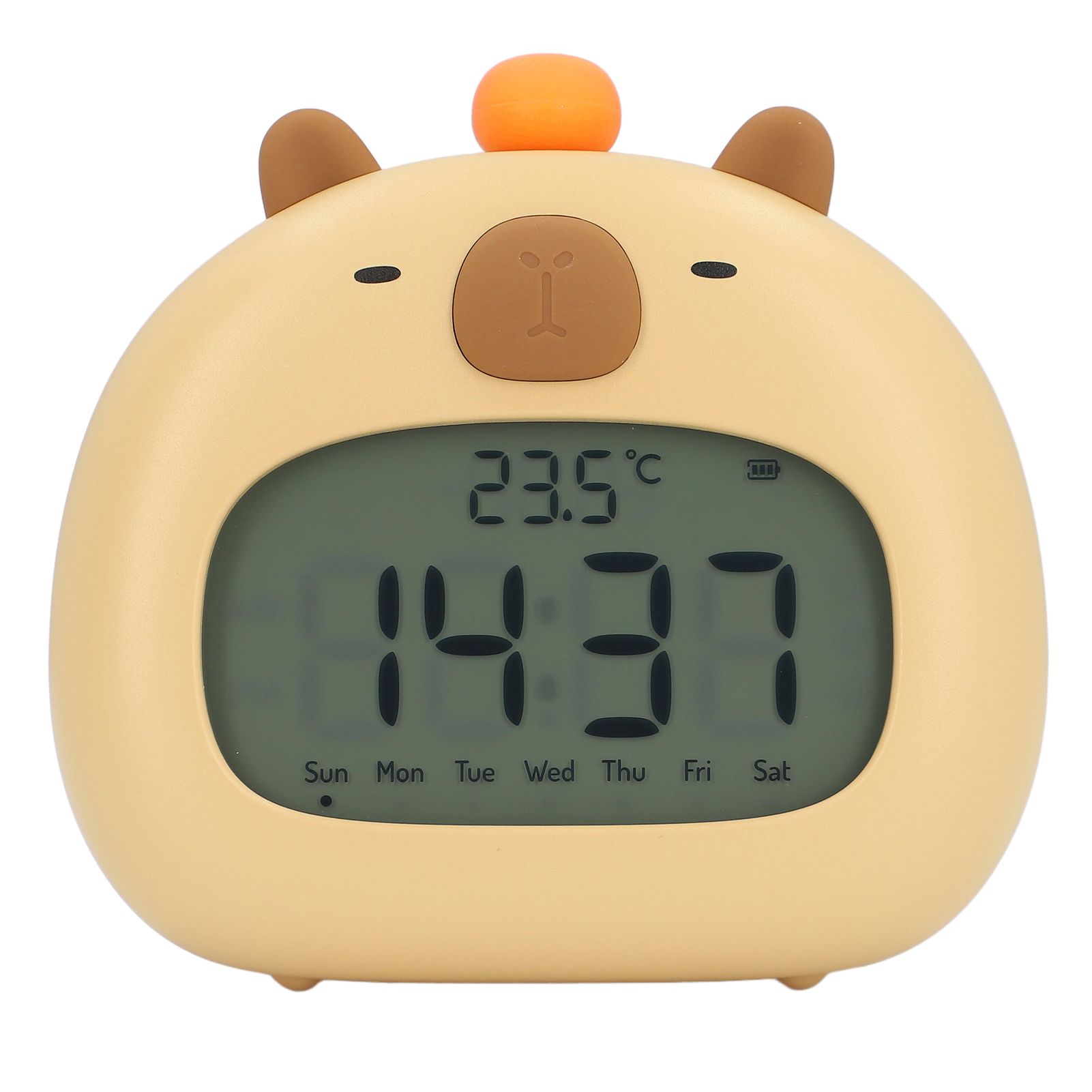 Capybara Alarm Clock with Night Light Snooze Countdown Multiple Ringtones view 9