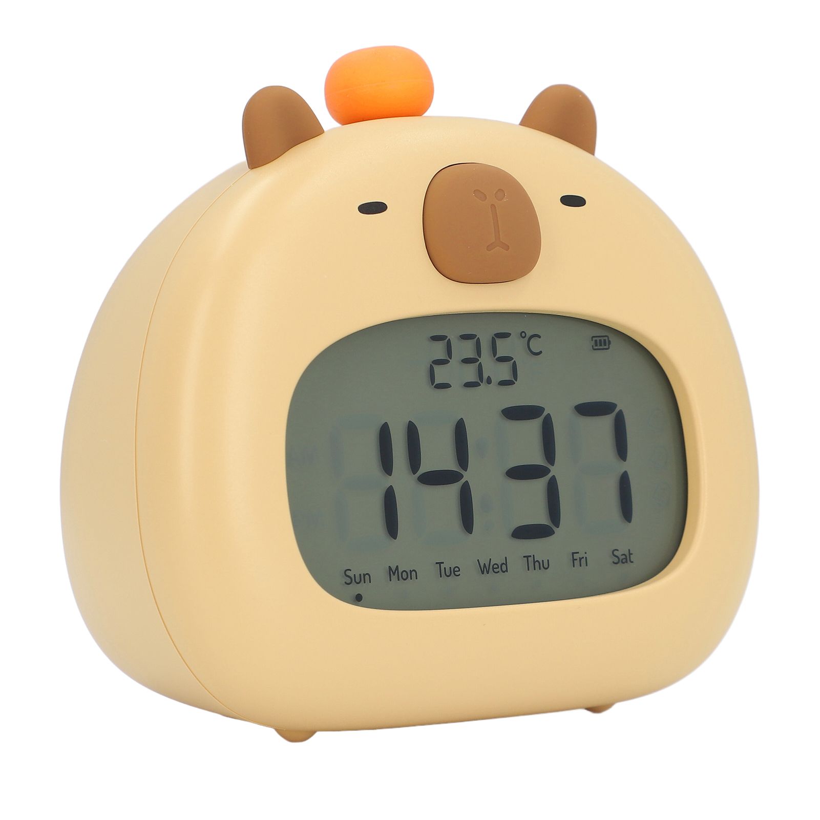 Capybara Alarm Clock with Night Light Snooze Countdown Multiple Ringtones view 10