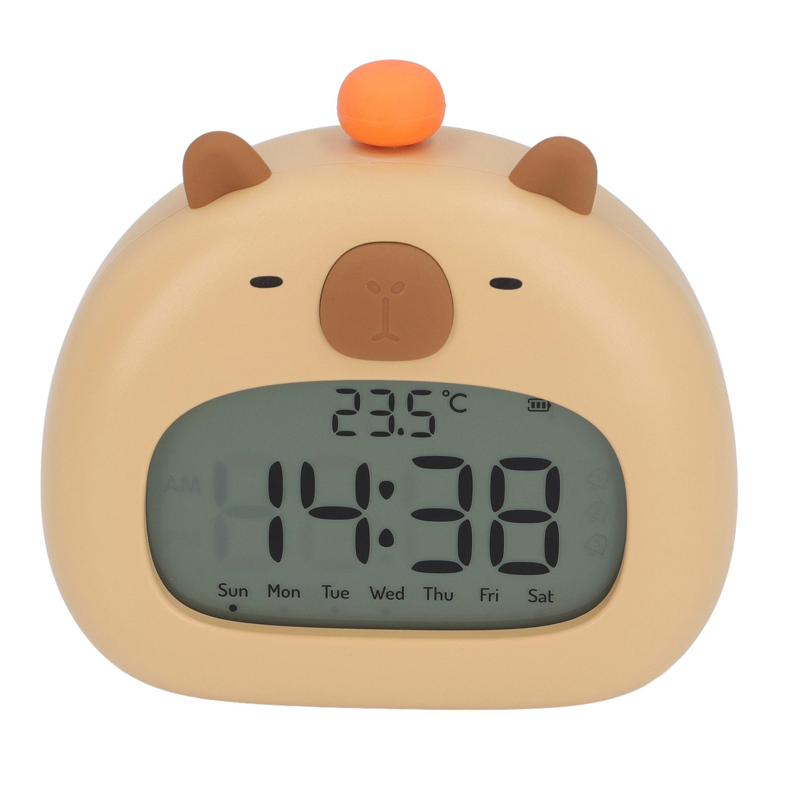 Capybara Alarm Clock with Night Light Snooze Countdown Multiple Ringtones view 11
