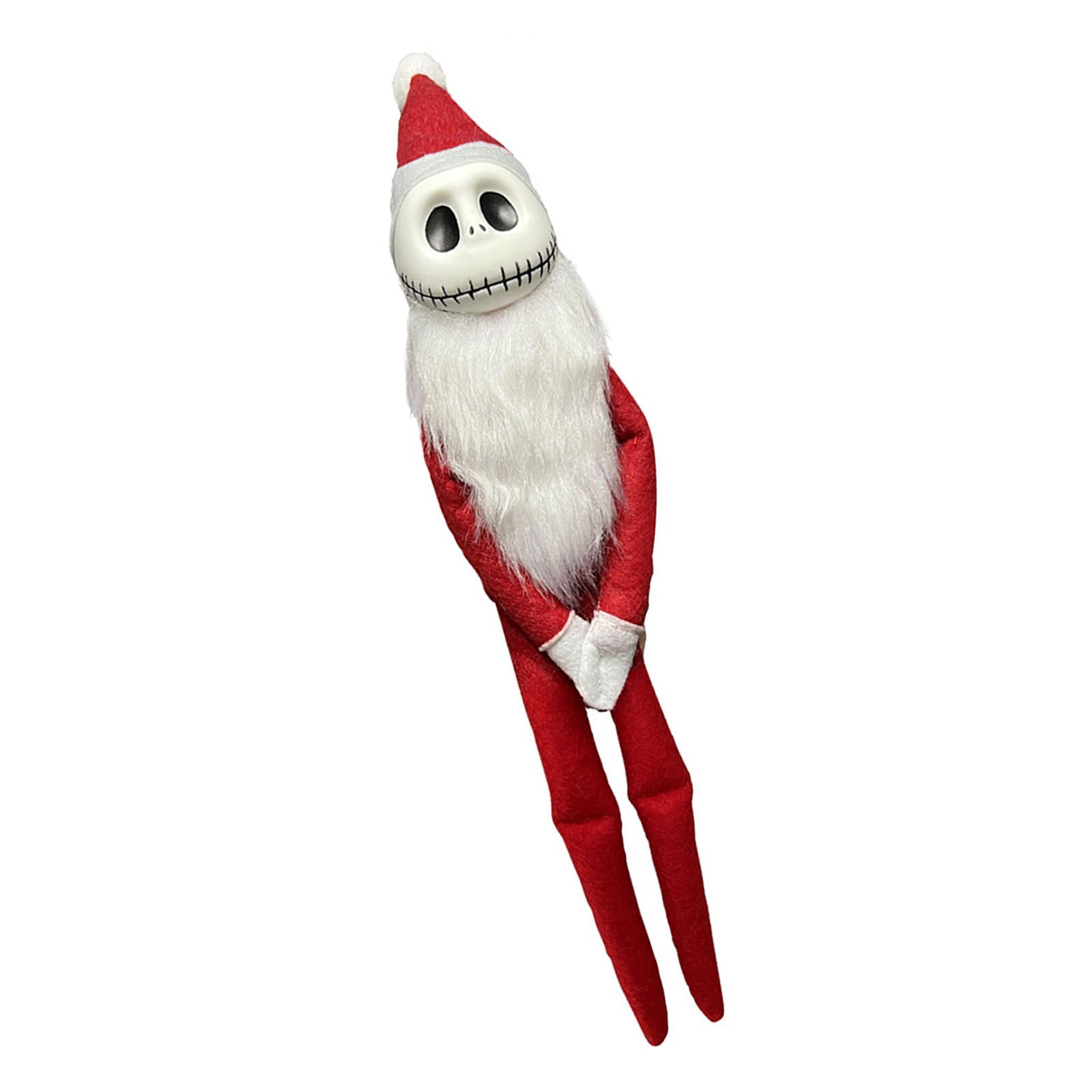 Xmas Skellington Plush Doll Cute Spooky Soft PVC Home Decor Lifelike Stuffed