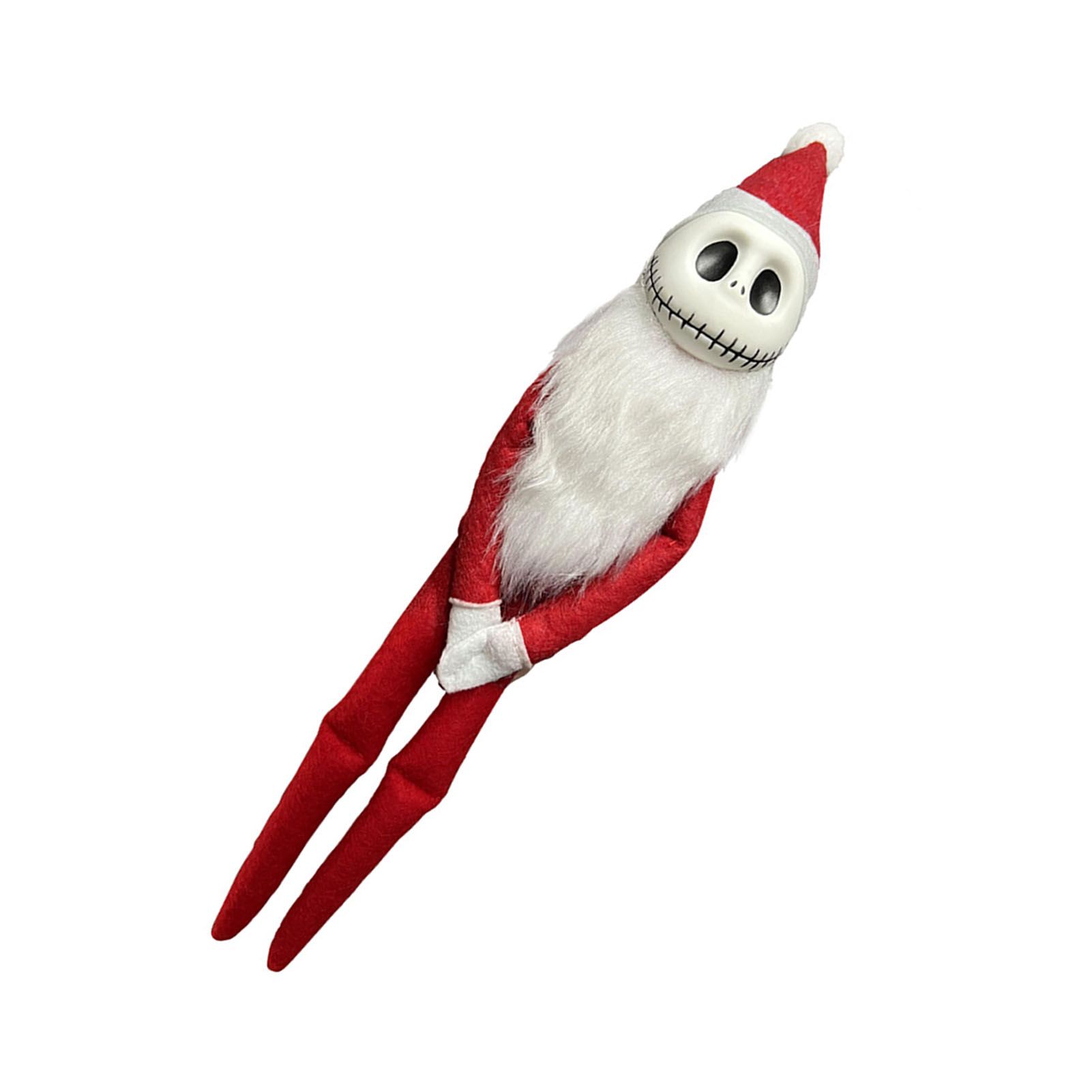Xmas Skellington Plush Doll Cute Spooky Soft PVC Home Decor Lifelike Stuffed view 6